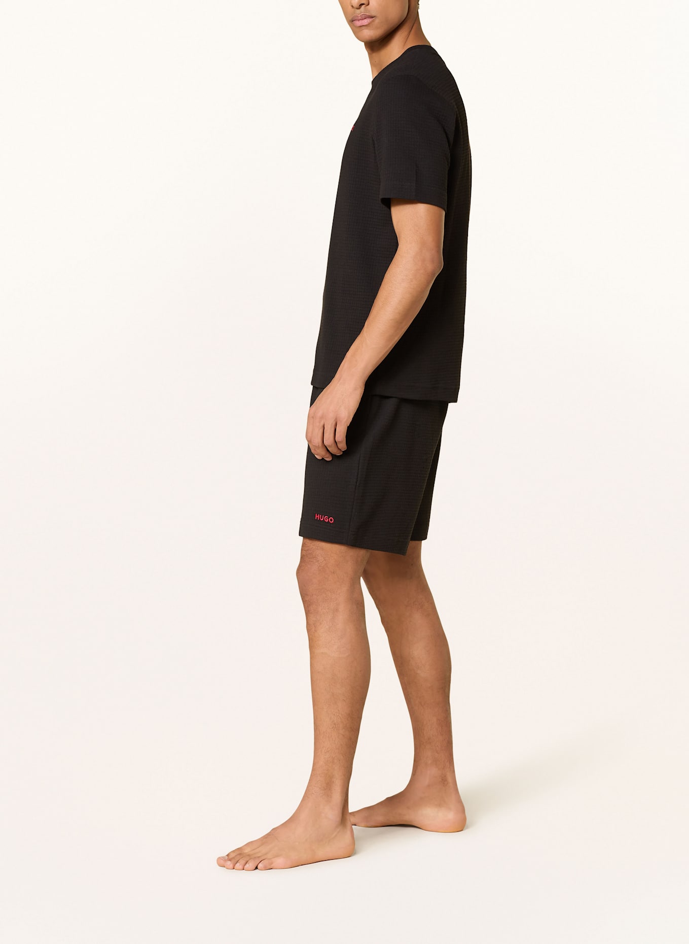 HUGO Pajama shorts AUSTIN, Color: BLACK (Image 4)
