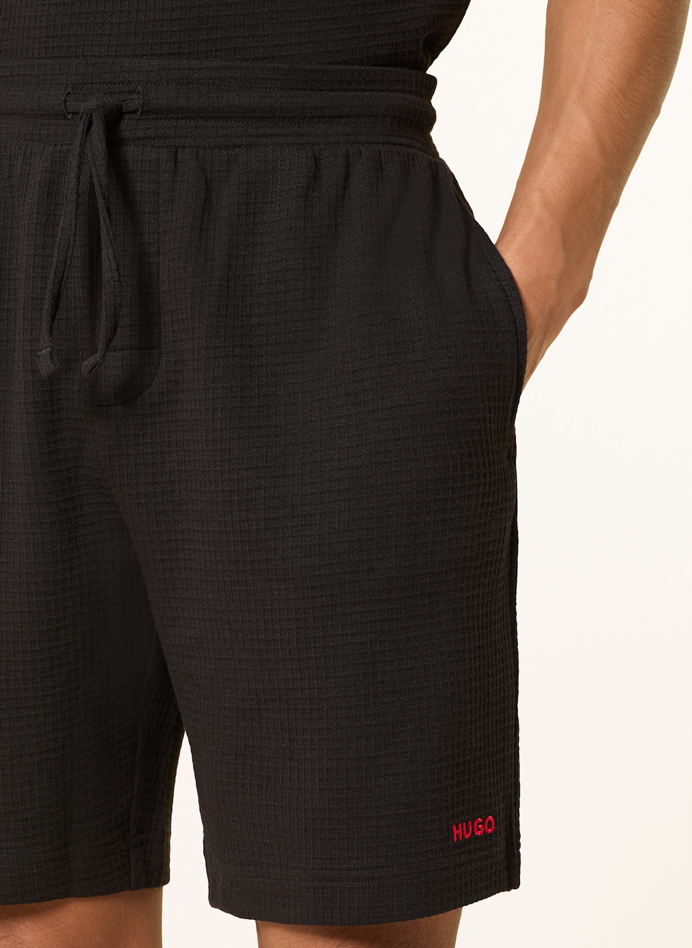 HUGO Pajama shorts AUSTIN, Color: BLACK (Image 5)