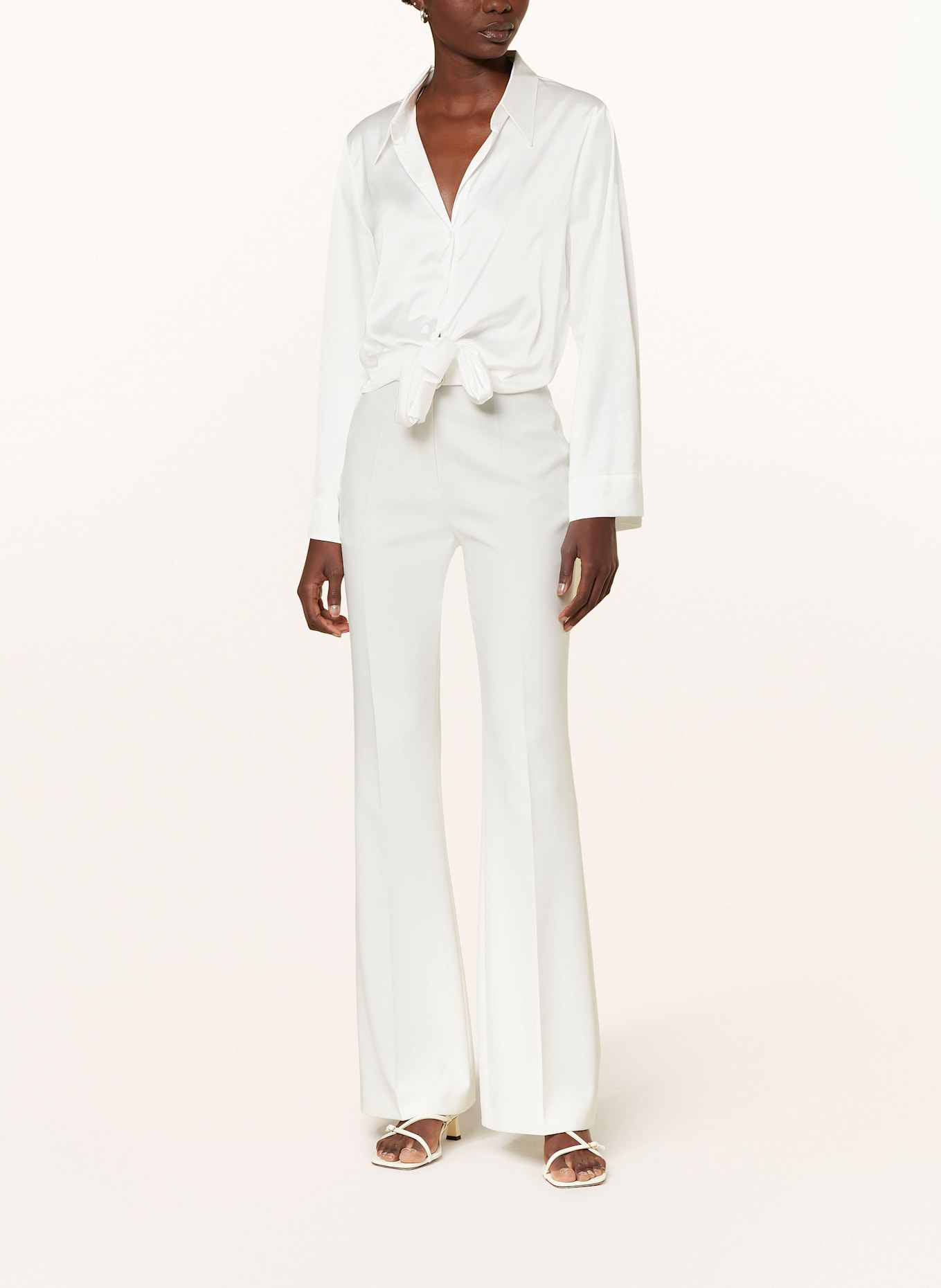 HUGO Satinbluse ERRIKA: WEISS