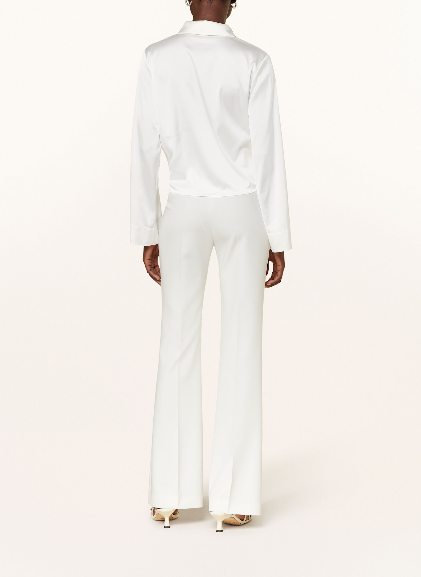 HUGO Satinbluse ERRIKA: WEISS