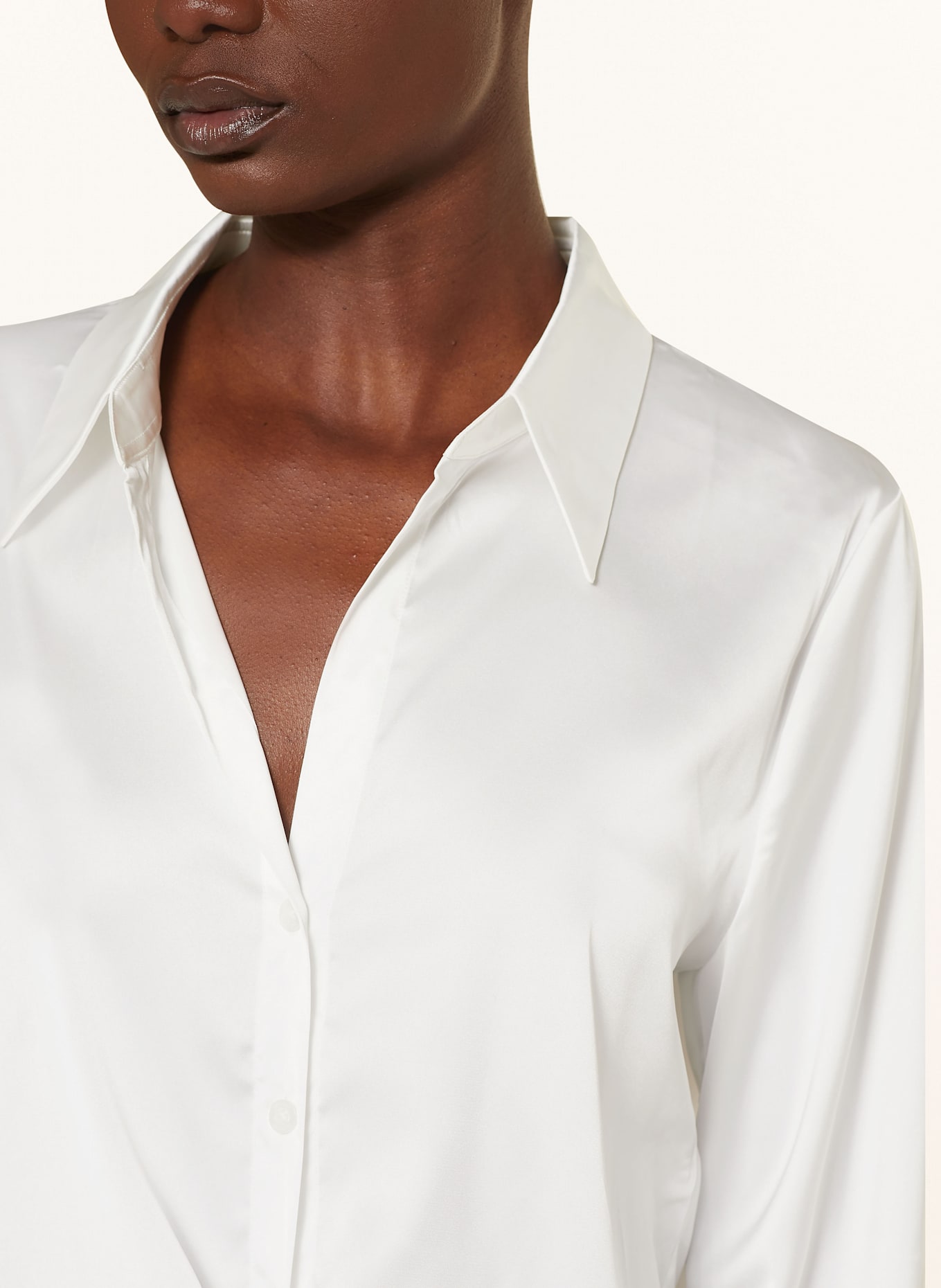 HUGO Satinbluse ERRIKA: WEISS