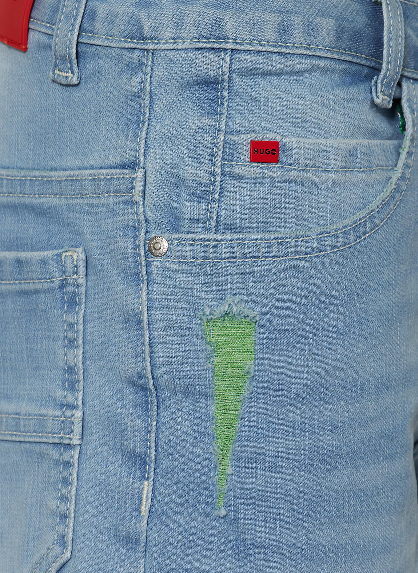 HUGO Szorty jeansowe FASION: JASNONIEBIESKI