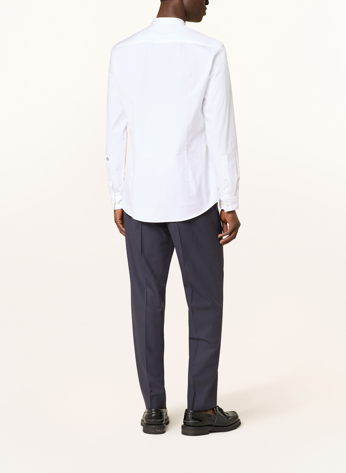 HUGO Koszula KALEB slim fit ze stójką: BIAŁY