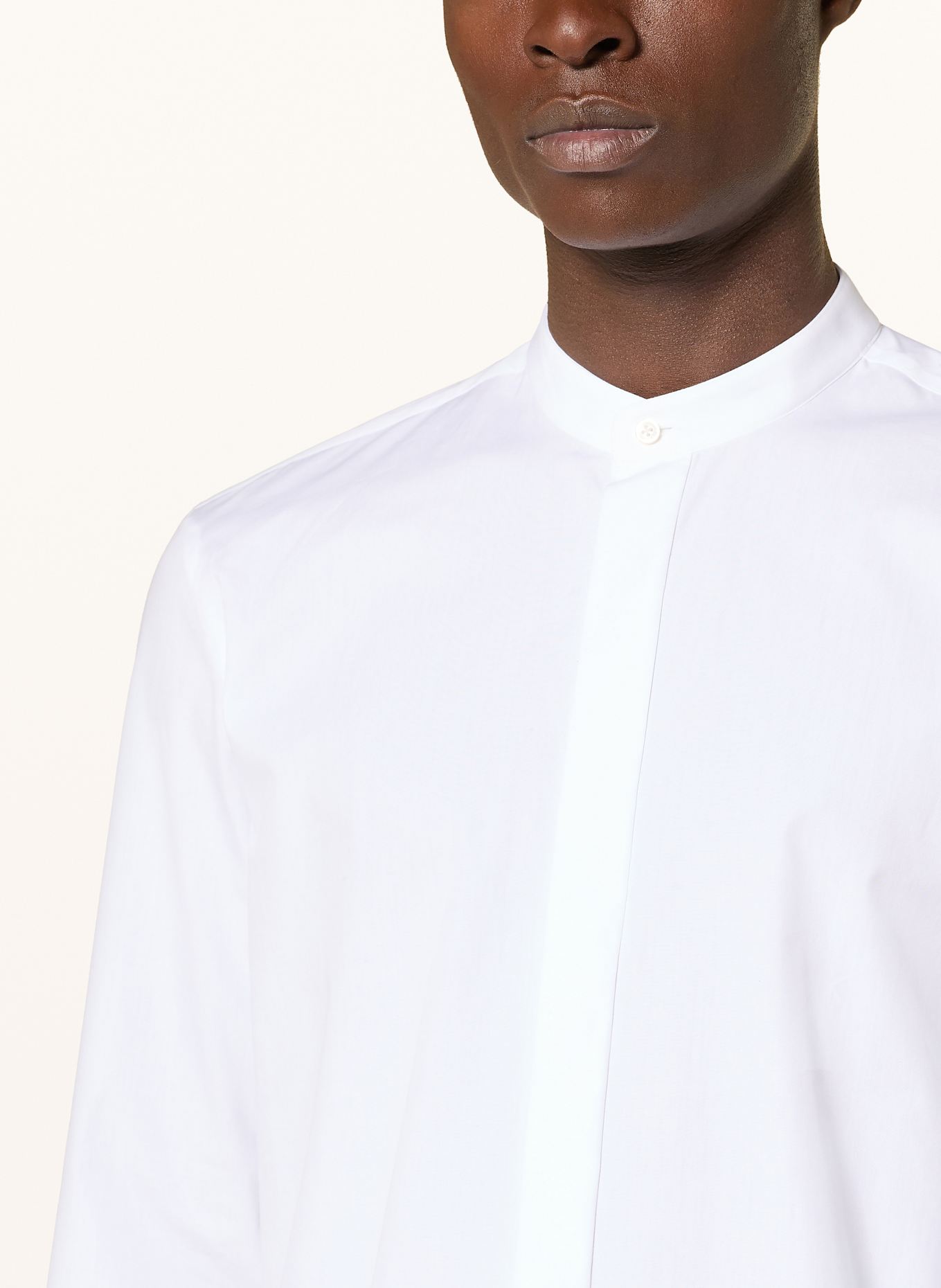 HUGO Koszula KALEB slim fit ze stójką: BIAŁY