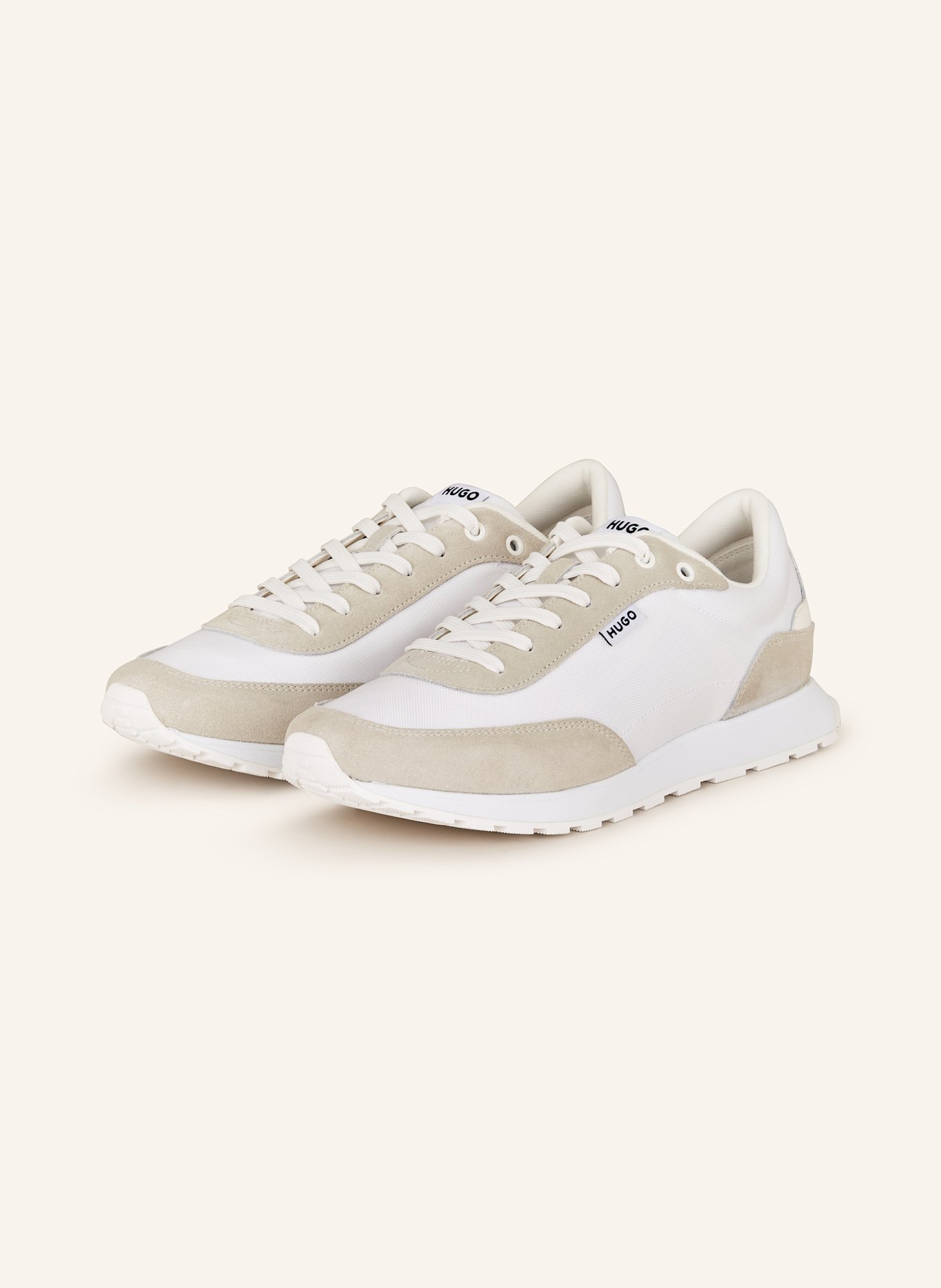 HUGO Sneaker ICELIN: WEISS/ CREME