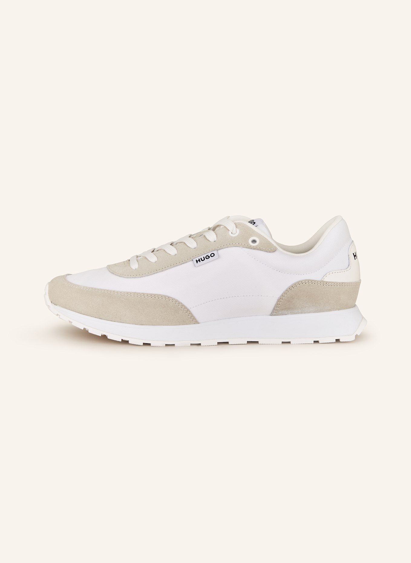 HUGO Sneaker ICELIN: WEISS/ CREME