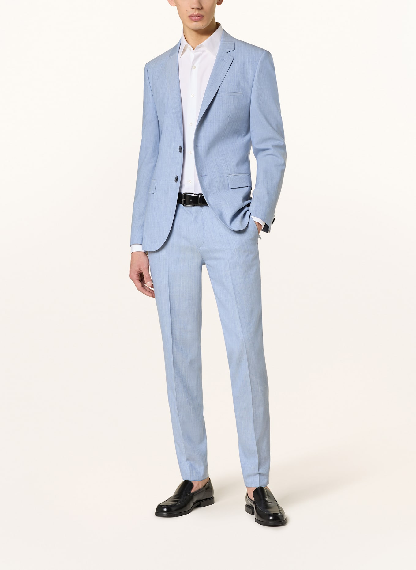 HUGO Spodnie garniturowe HESTEN extra slim fit: 483 OPEN BLUE