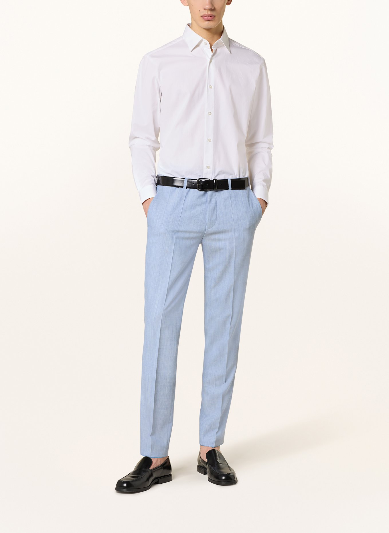 HUGO Spodnie garniturowe HESTEN extra slim fit: 483 OPEN BLUE