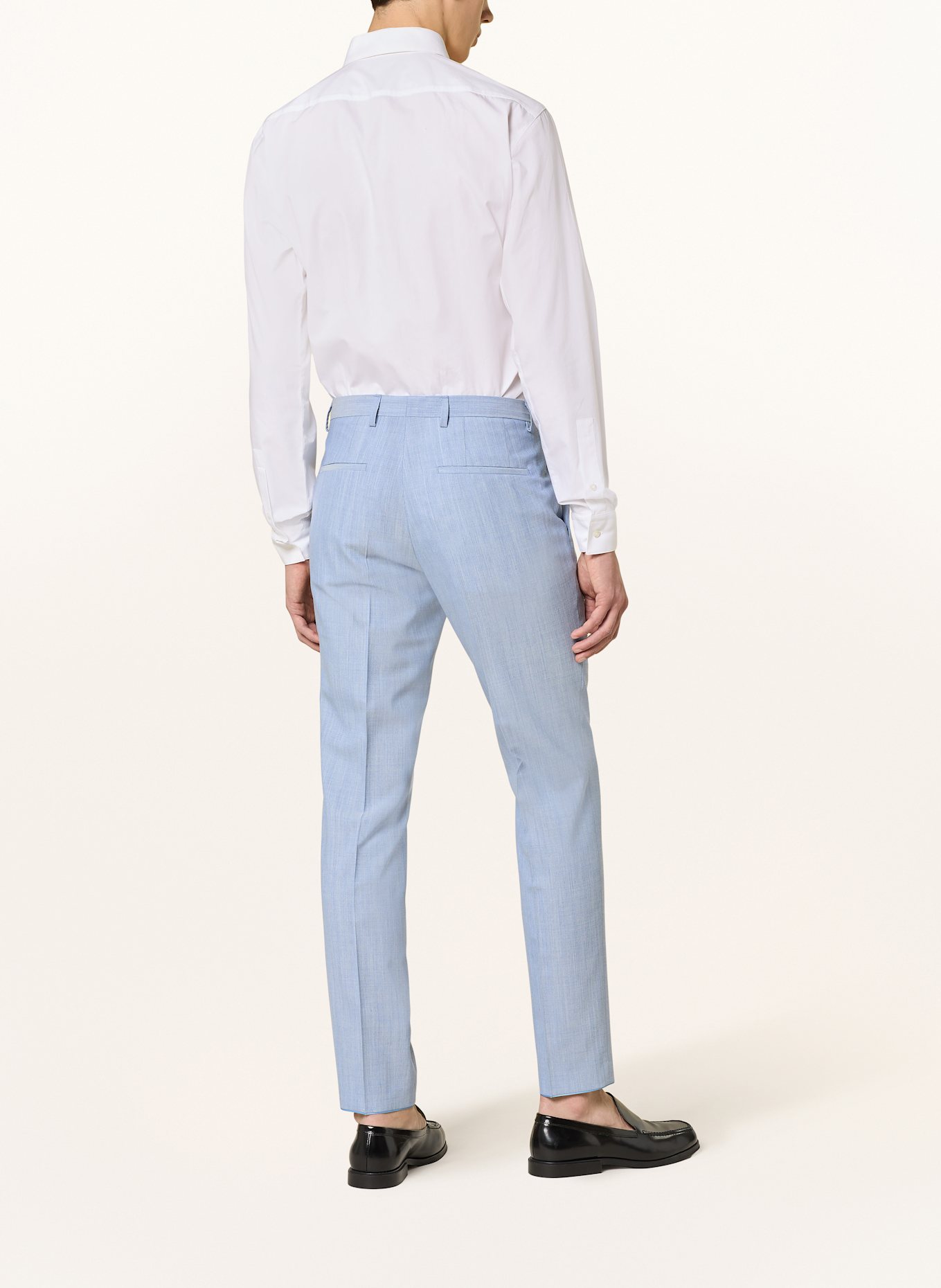 HUGO Spodnie garniturowe HESTEN extra slim fit: 483 OPEN BLUE