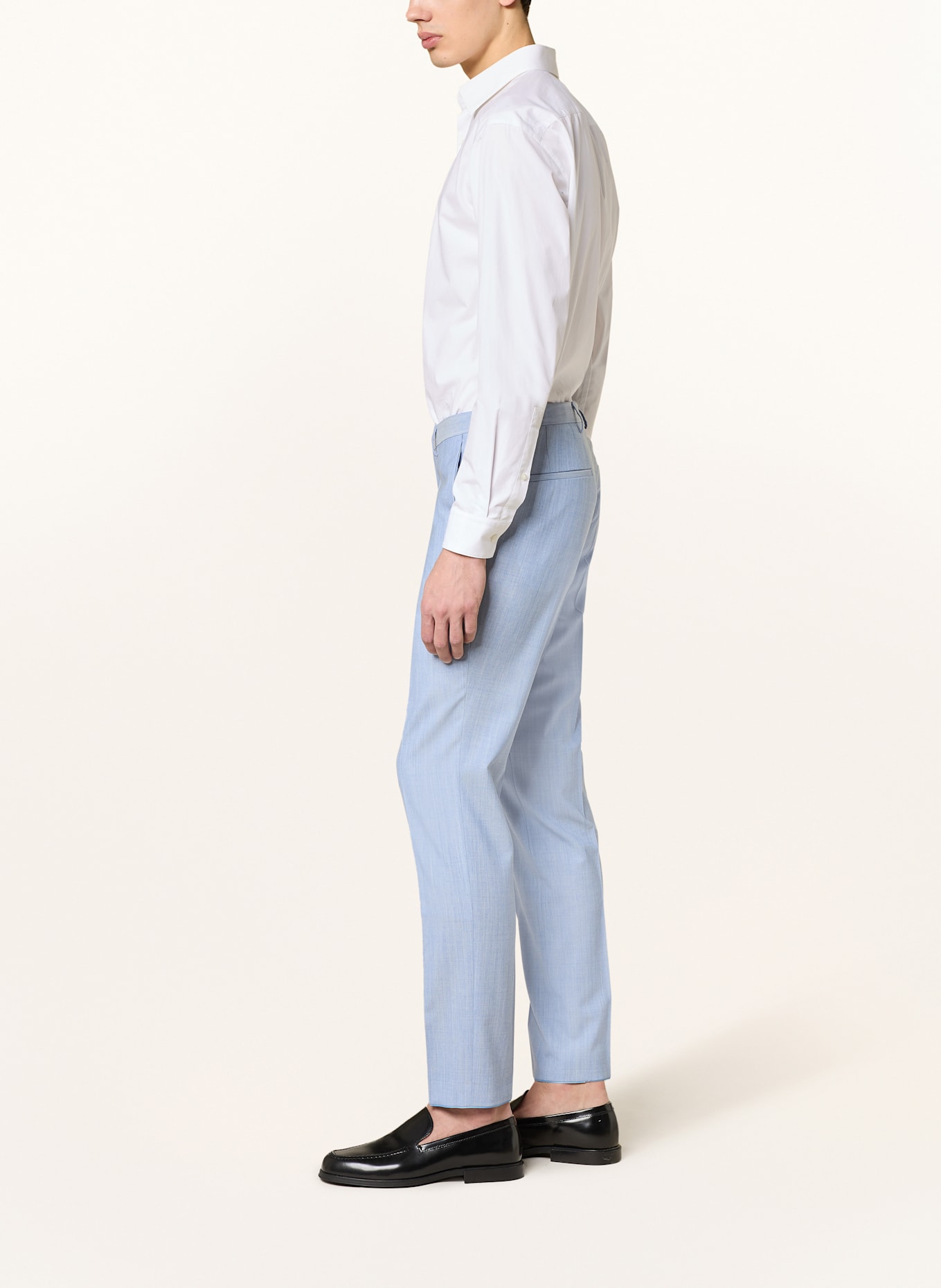 HUGO Spodnie garniturowe HESTEN extra slim fit: 483 OPEN BLUE