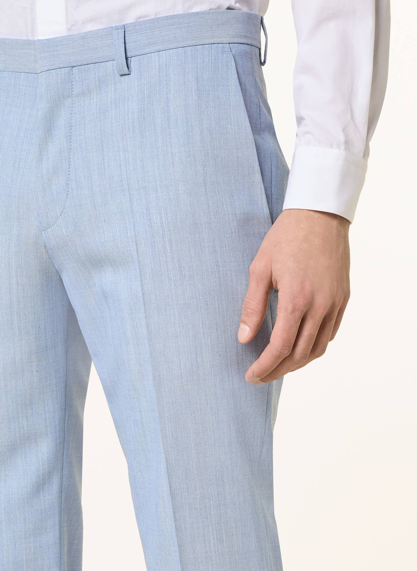 HUGO Spodnie garniturowe HESTEN extra slim fit: 483 OPEN BLUE