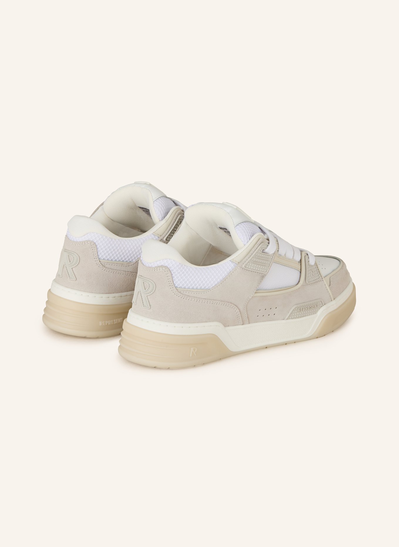 REPRESENT Sneaker STUDIO: CREME / WEISS