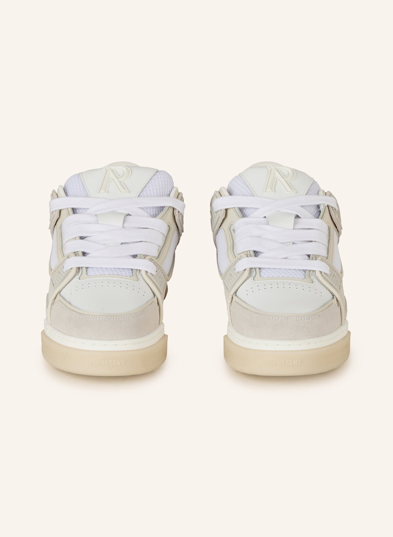 REPRESENT Sneaker STUDIO: CREME / WEISS