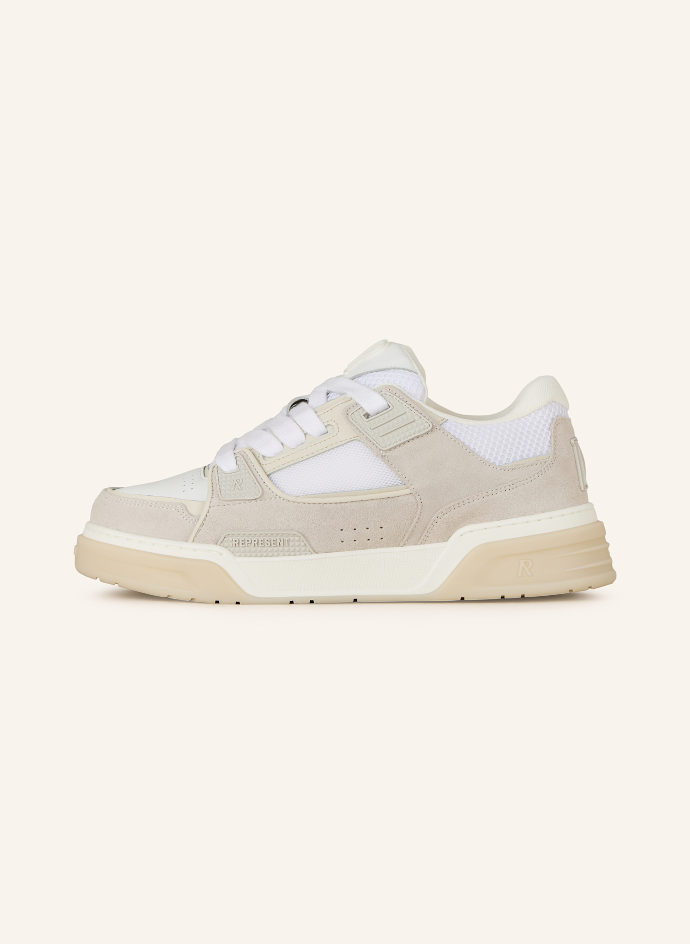 REPRESENT Sneaker STUDIO: CREME / WEISS