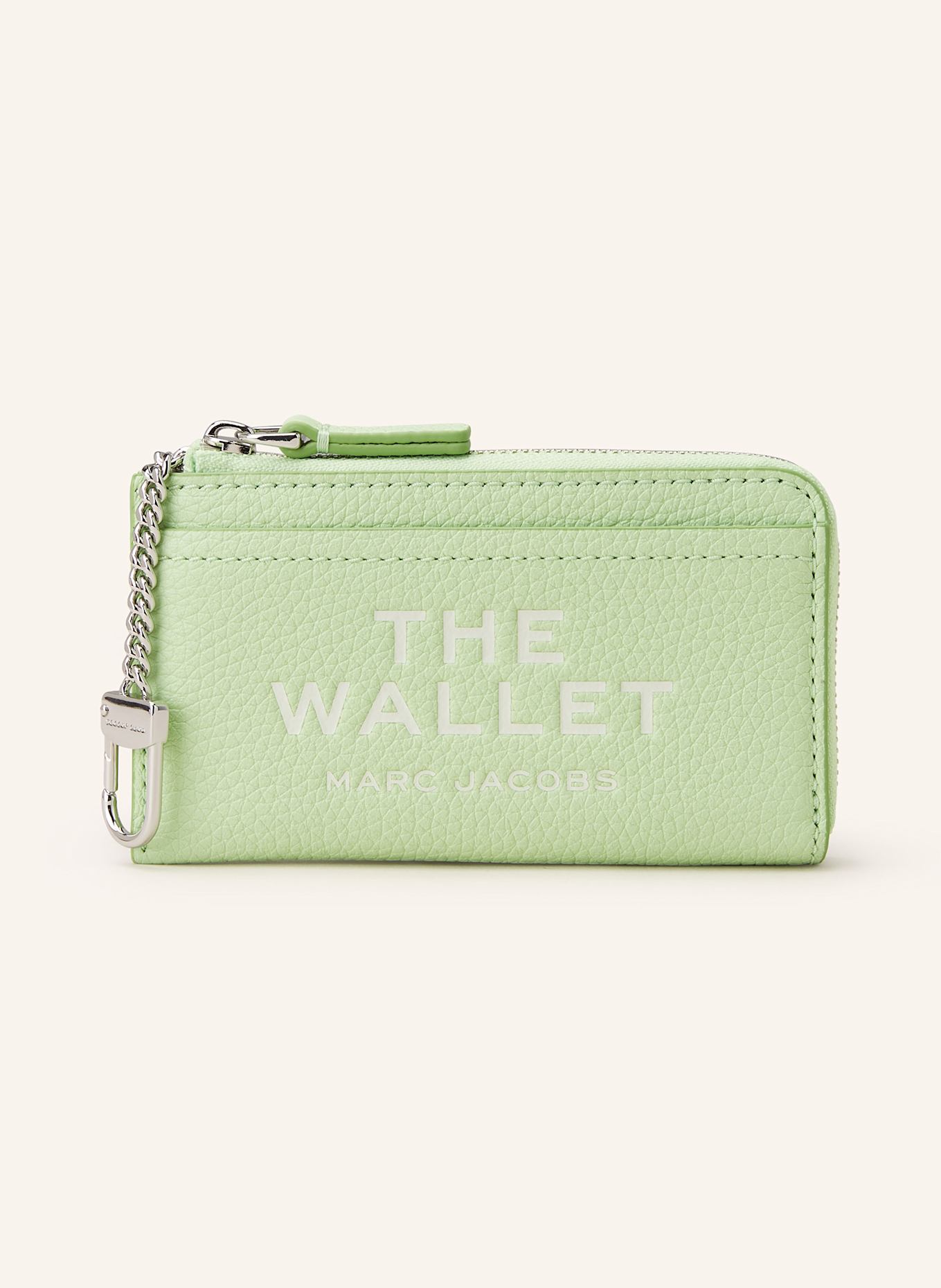 MARC JACOBS Geldbörse THE LEATHER TOP ZIP MULTI WALLET: MINT