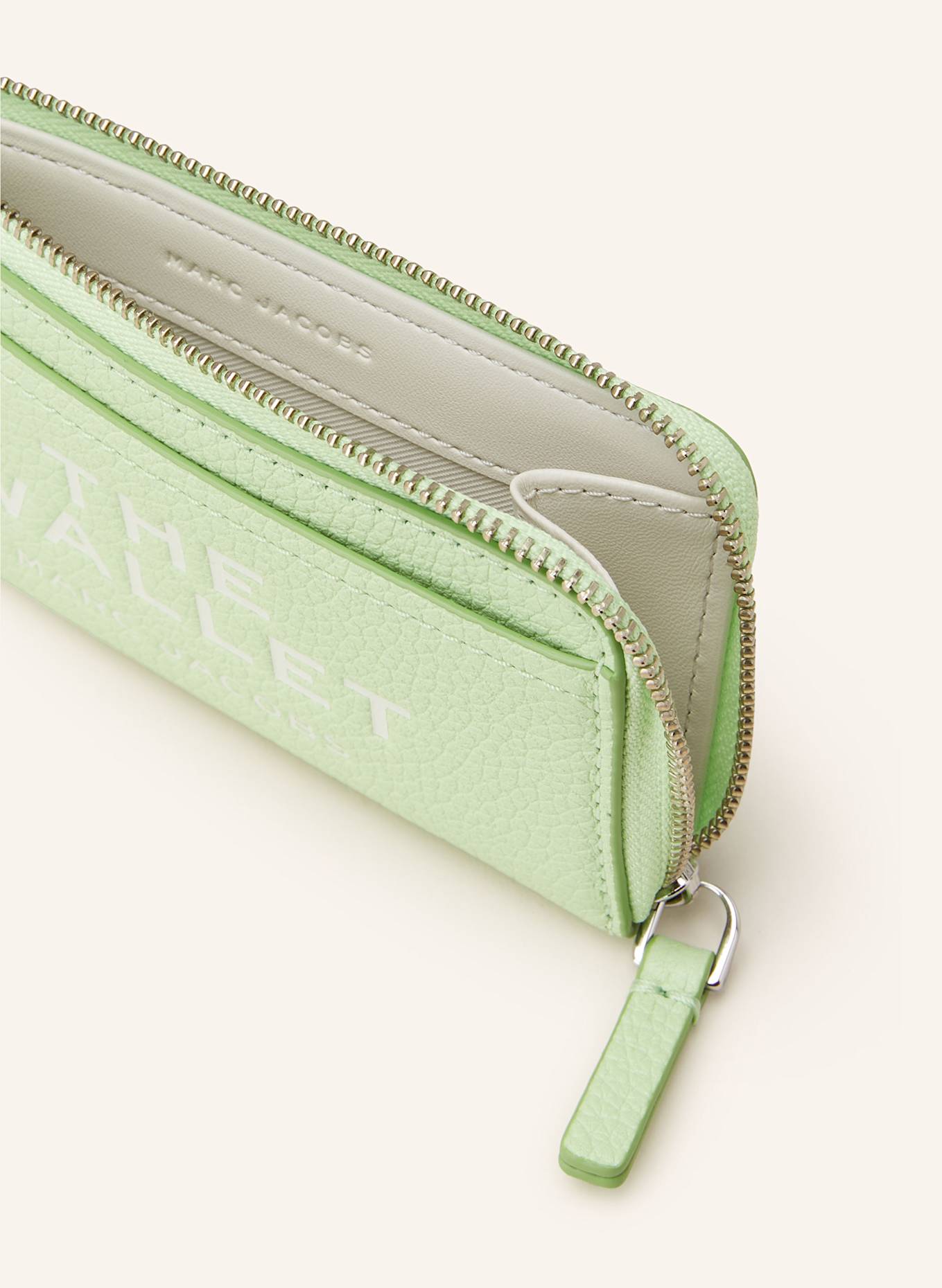 MARC JACOBS Geldbörse THE LEATHER TOP ZIP MULTI WALLET: MINT