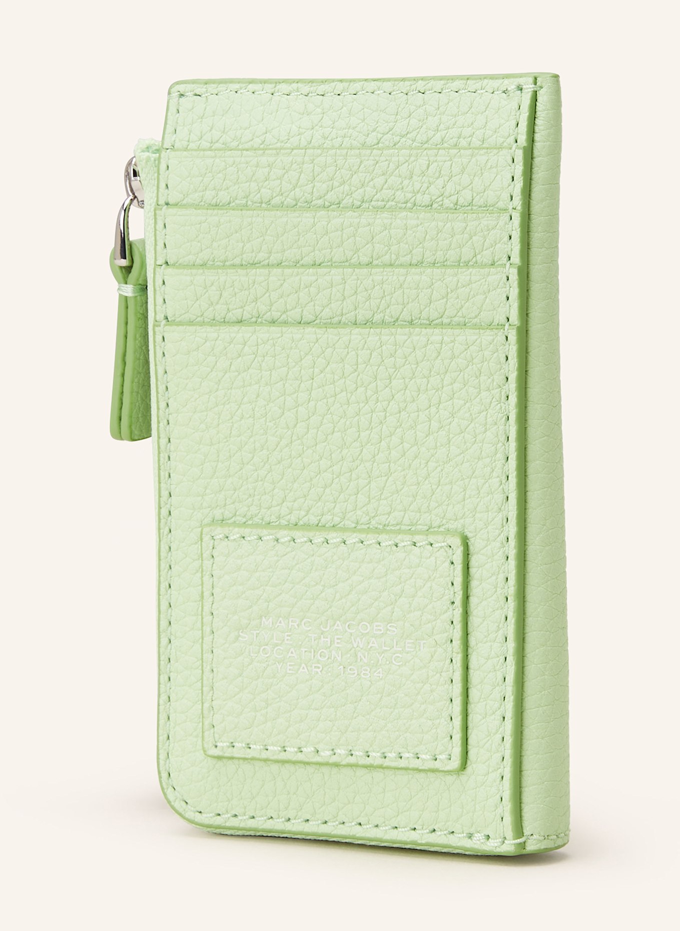 MARC JACOBS Geldbörse THE LEATHER TOP ZIP MULTI WALLET: MINT