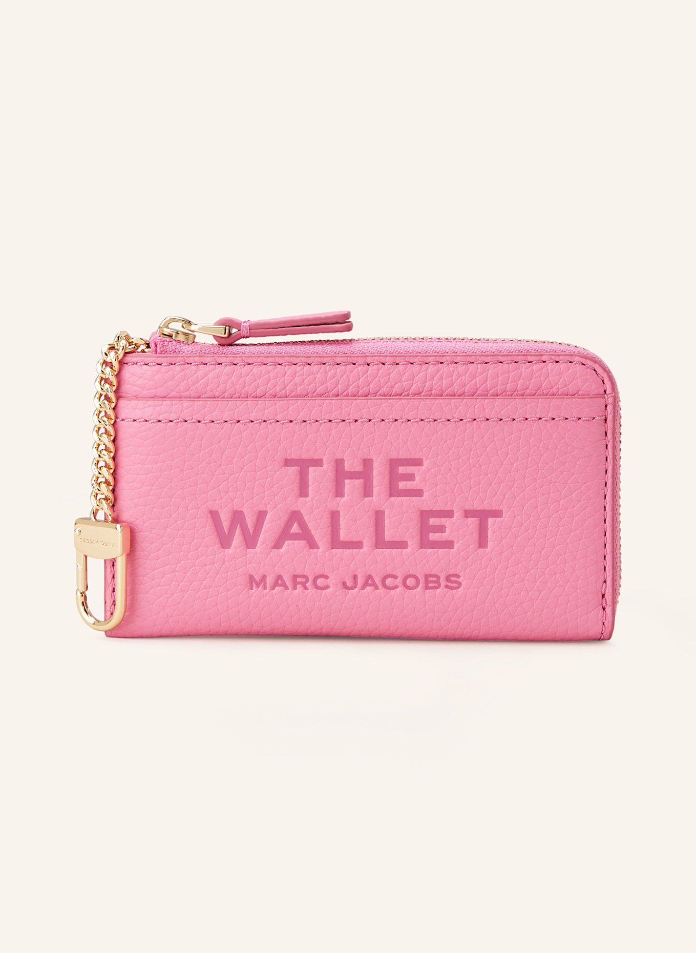 MARC JACOBS Geldbörse THE LEATHER TOP ZIP MULTI WALLET: PINK