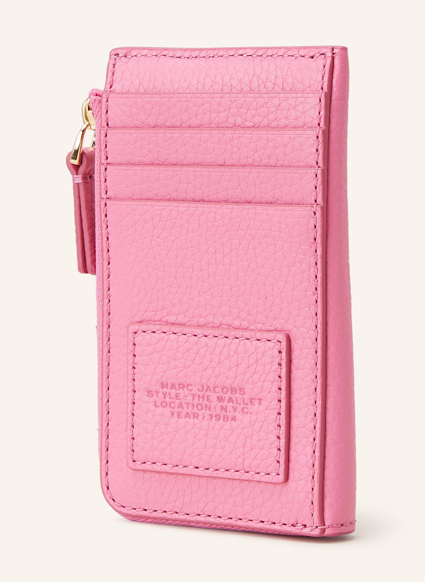 MARC JACOBS Geldbörse THE LEATHER TOP ZIP MULTI WALLET: PINK