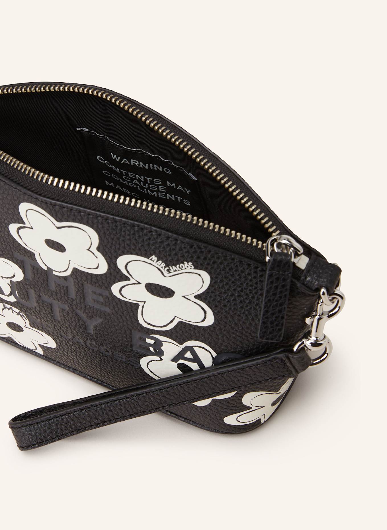 MARC JACOBS Kosmetiktasche THE BEAUTY BAG, Farbe: SCHWARZ/ WEISS (Bild 3)