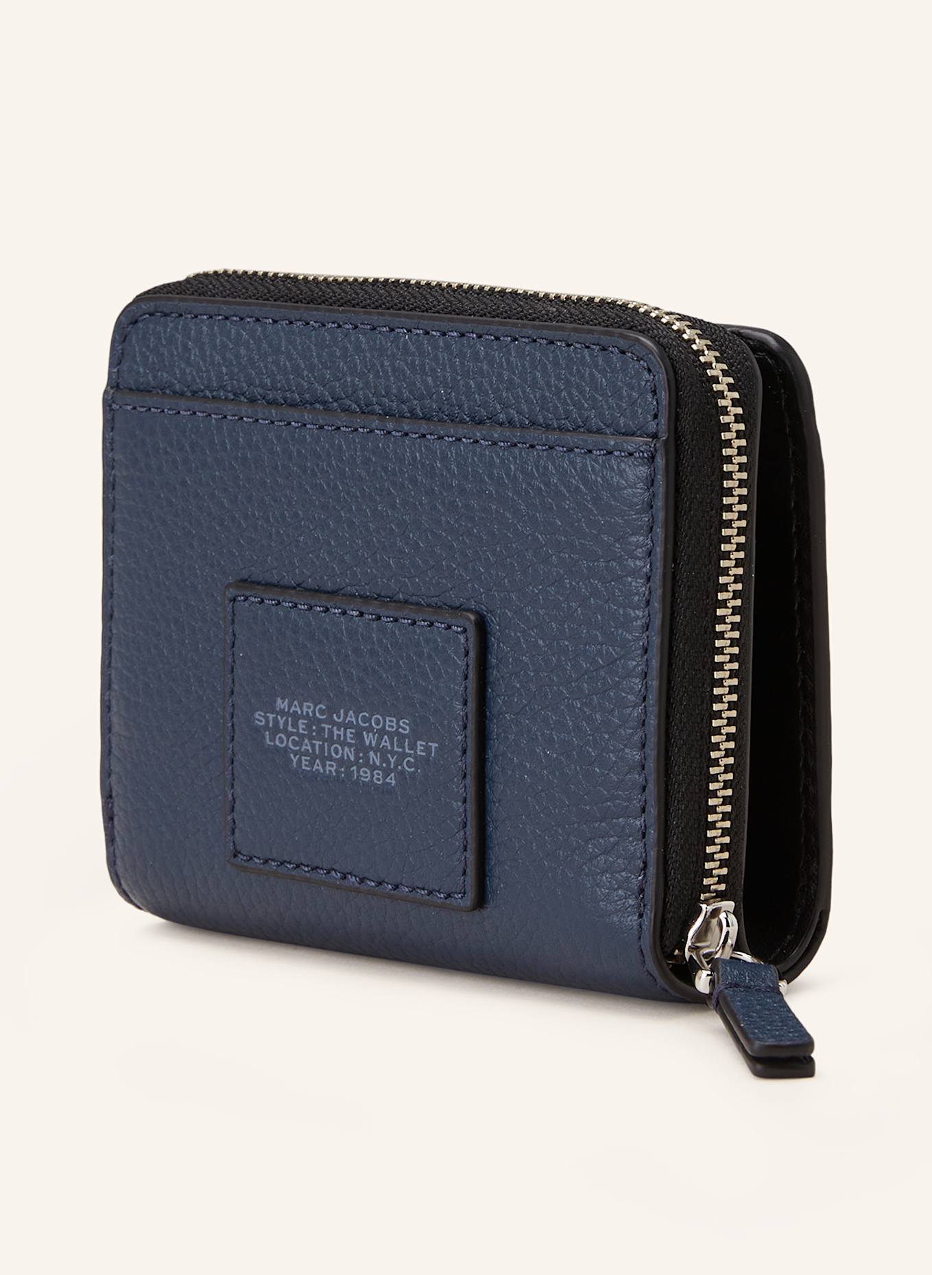 MARC JACOBS Geldbörse THE MINI COMPACT WALLET: DUNKELBLAU