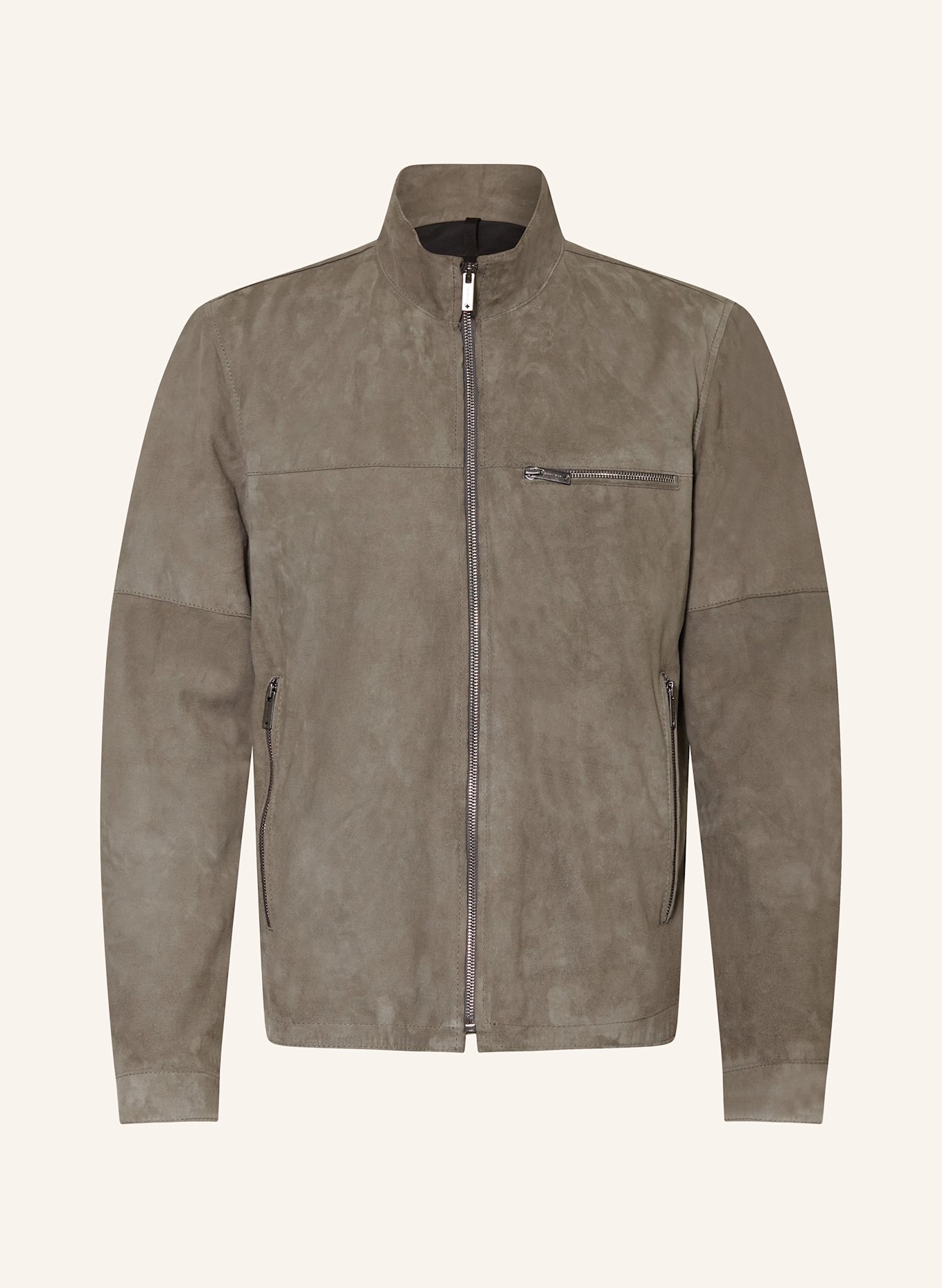 STRELLSON Lederjacke: GRAU