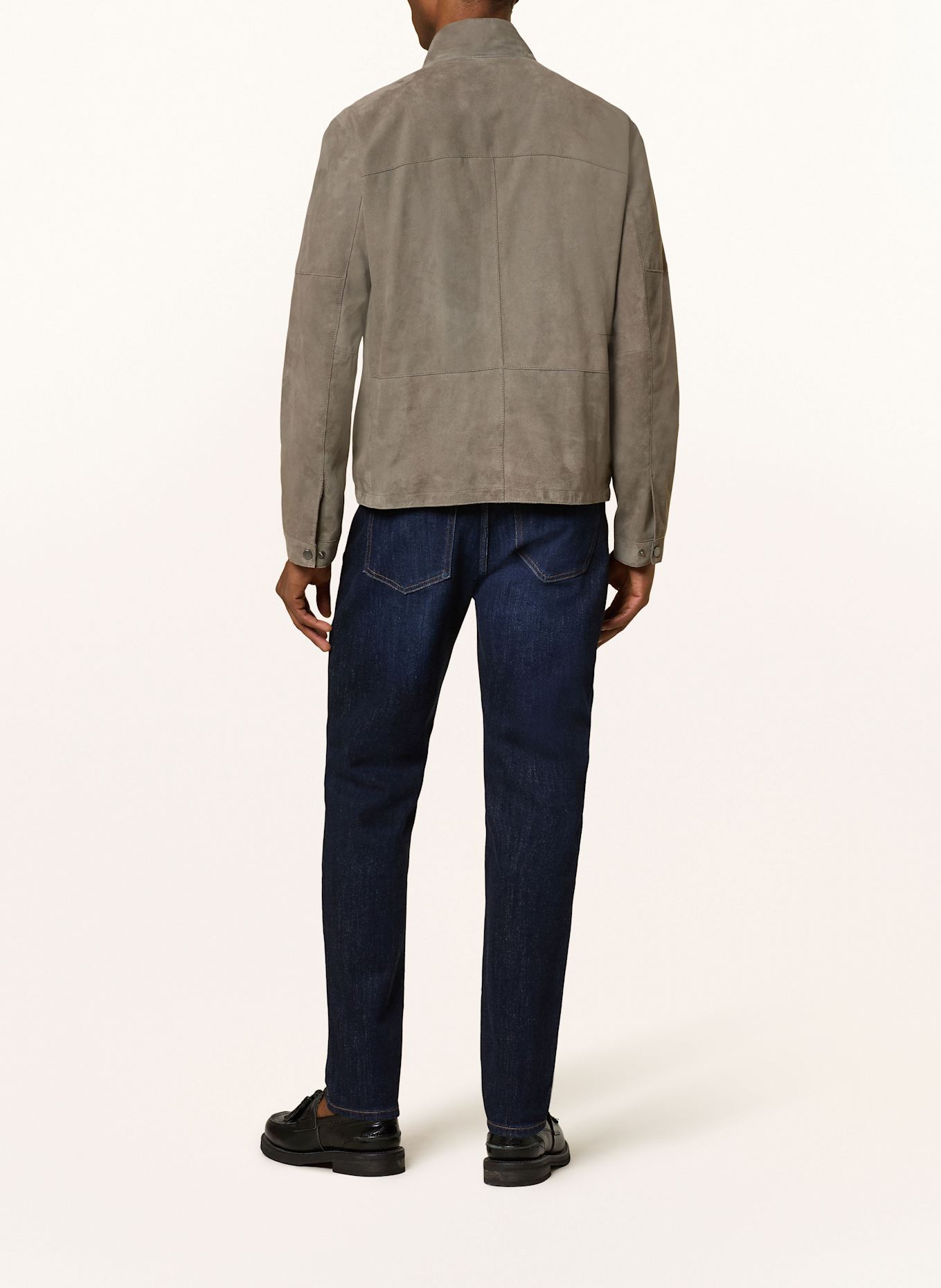 STRELLSON Lederjacke: GRAU