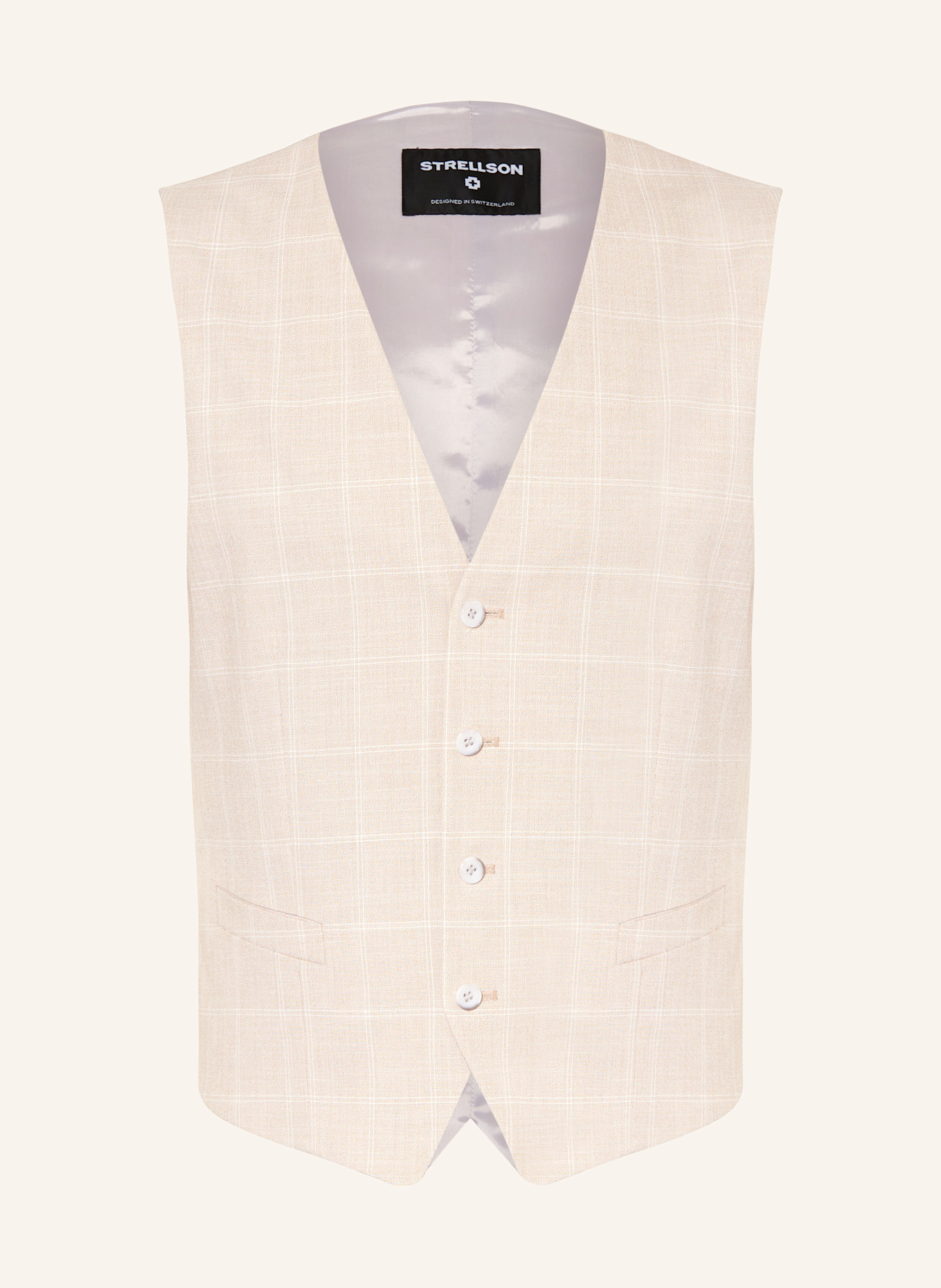 STRELLSON GYL Slim Fit suit vest: 270 Light Beige                270