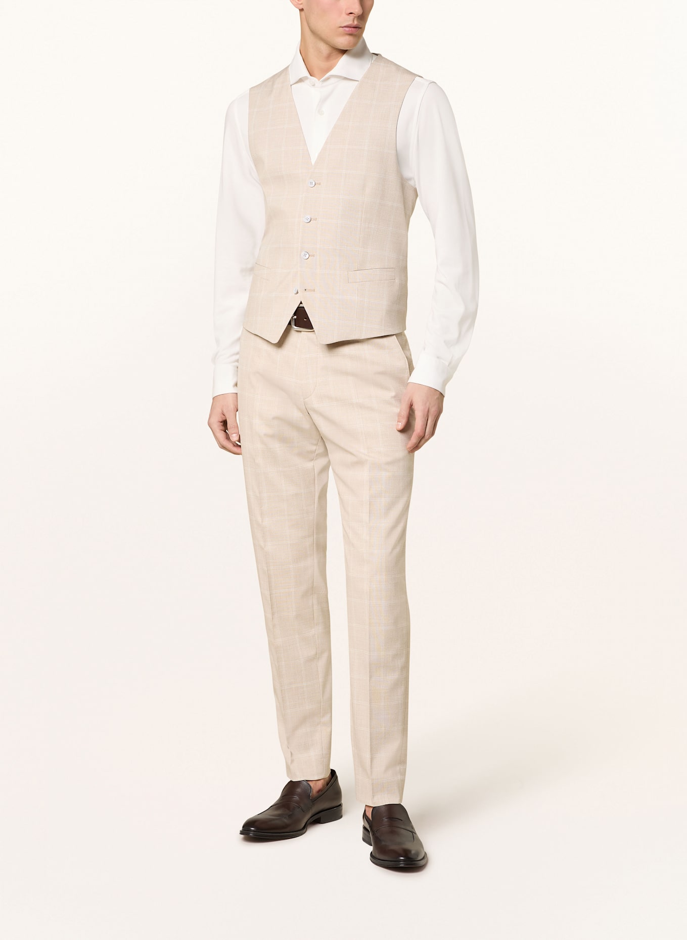 STRELLSON GYL Slim Fit suit vest: 270 Light Beige                270