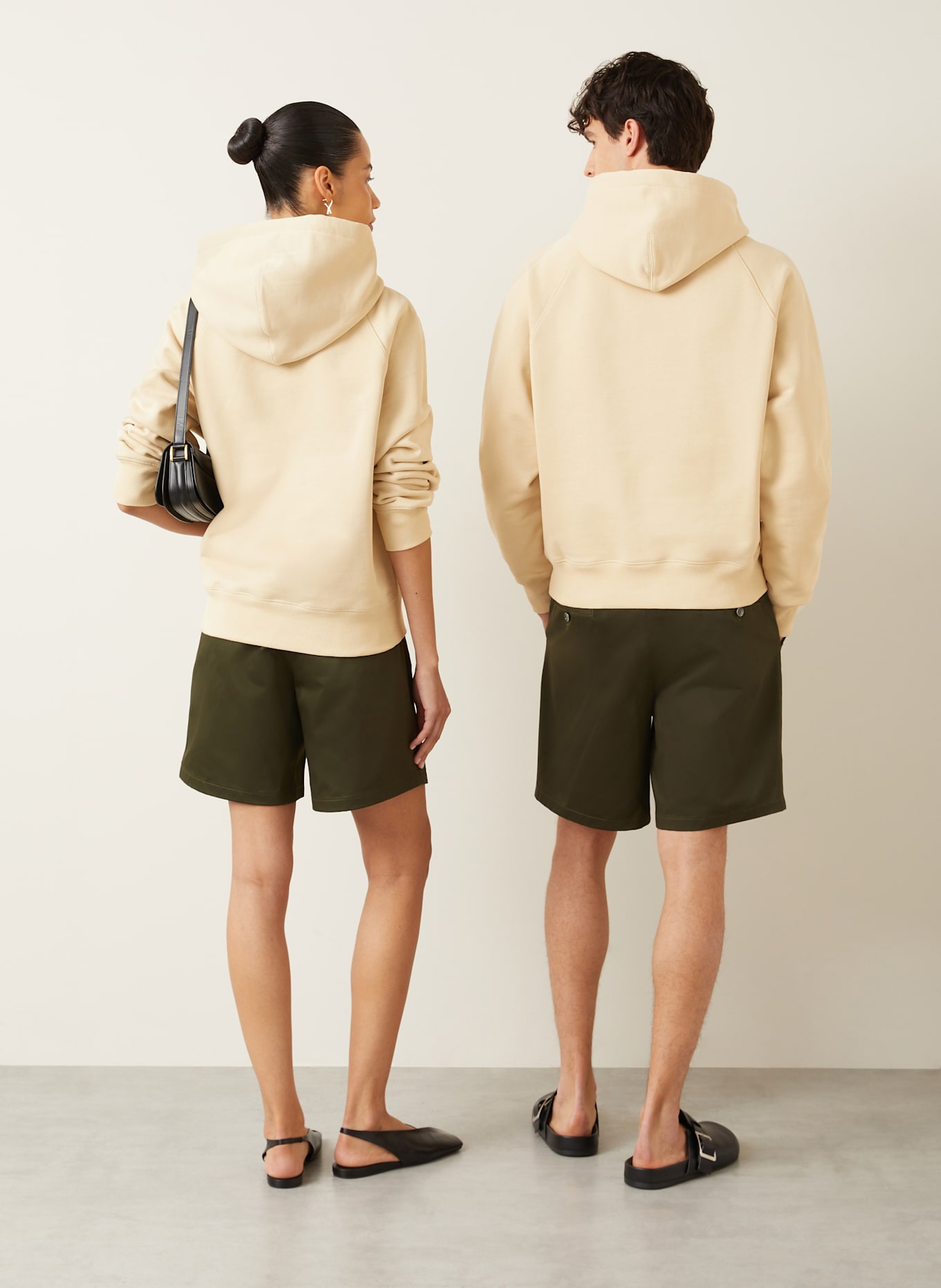 AMI PARIS Hoodie: LIGHT BROWN