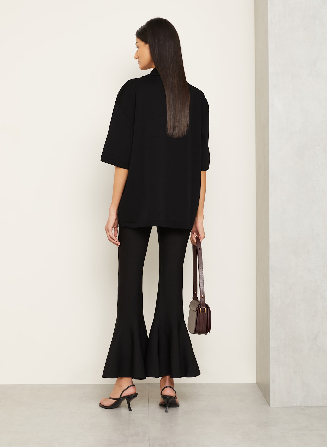 AMI PARIS Piqué-Poloshirt: SCHWARZ