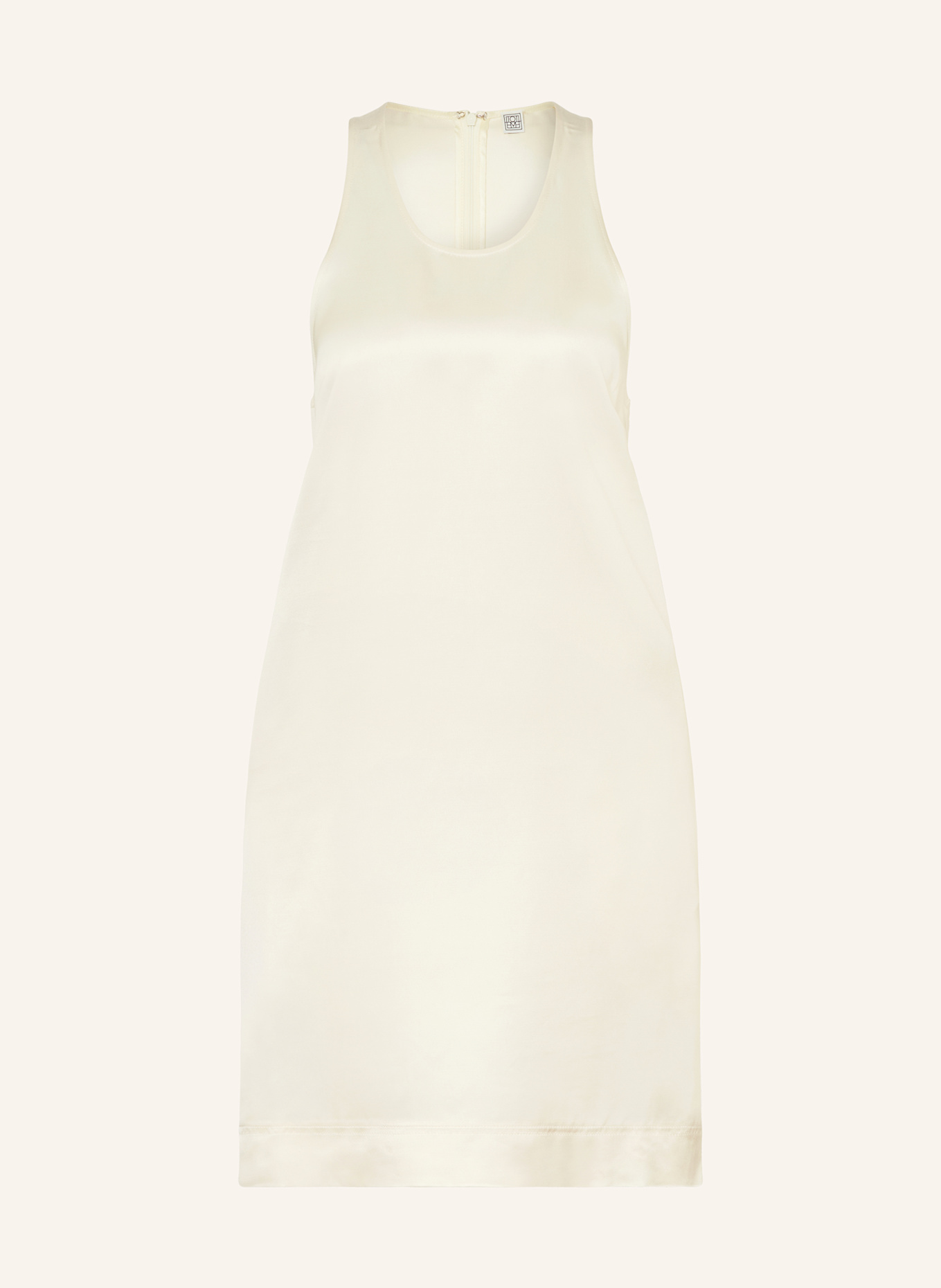 TOTEME Satinkleid: CREME