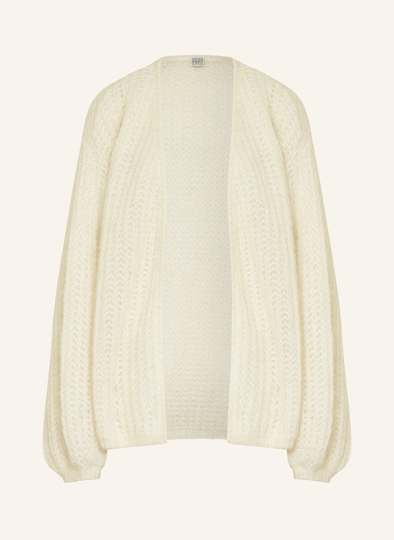 TOTEME Strickhülle mit Mohair: ECRU