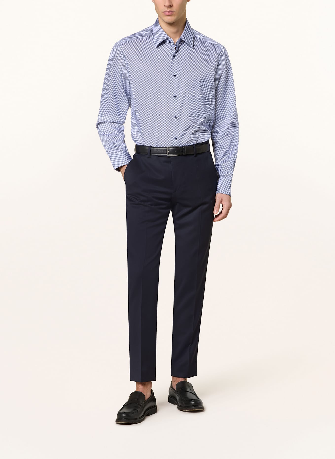 ETERNA Košile Comfort Fit: MODRÁ