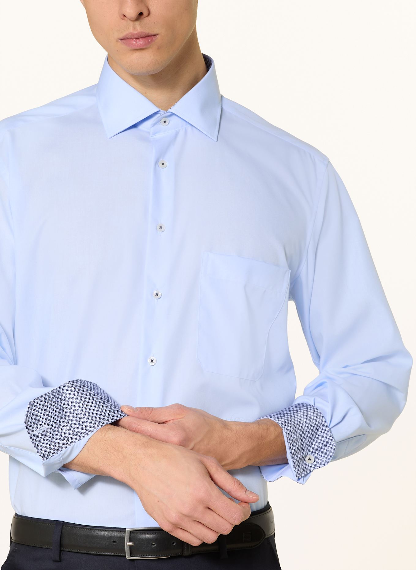 ETERNA Shirt comfort fit: LIGHT BLUE