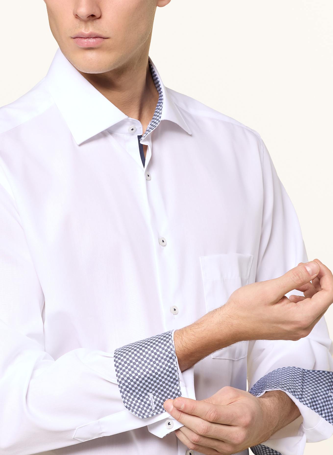 ETERNA Shirt modern fit: WHITE