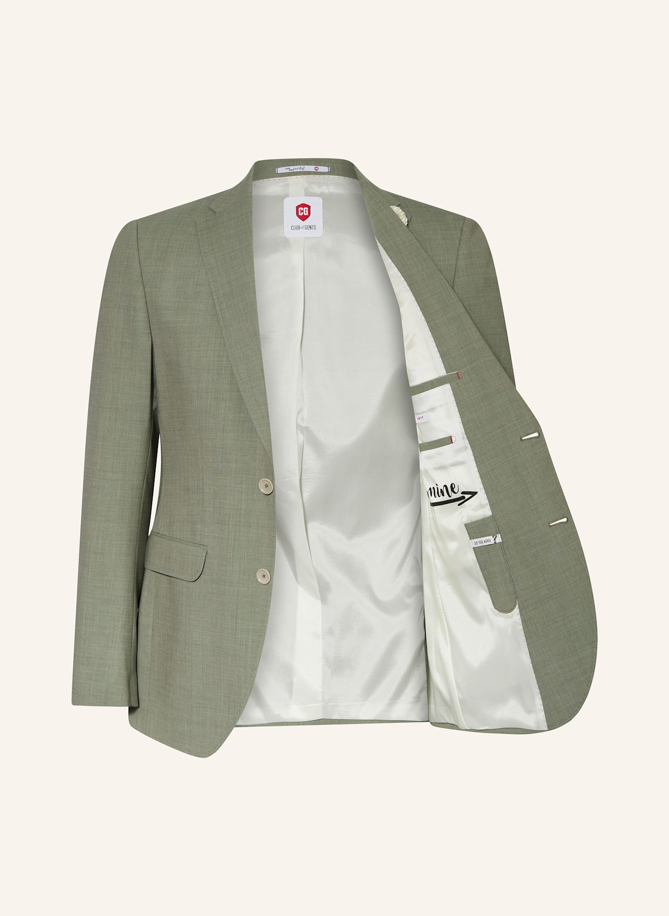 CG - CLUB of GENTS Anzugsakko CG PAUL Slim Fit: 51 hellgrün