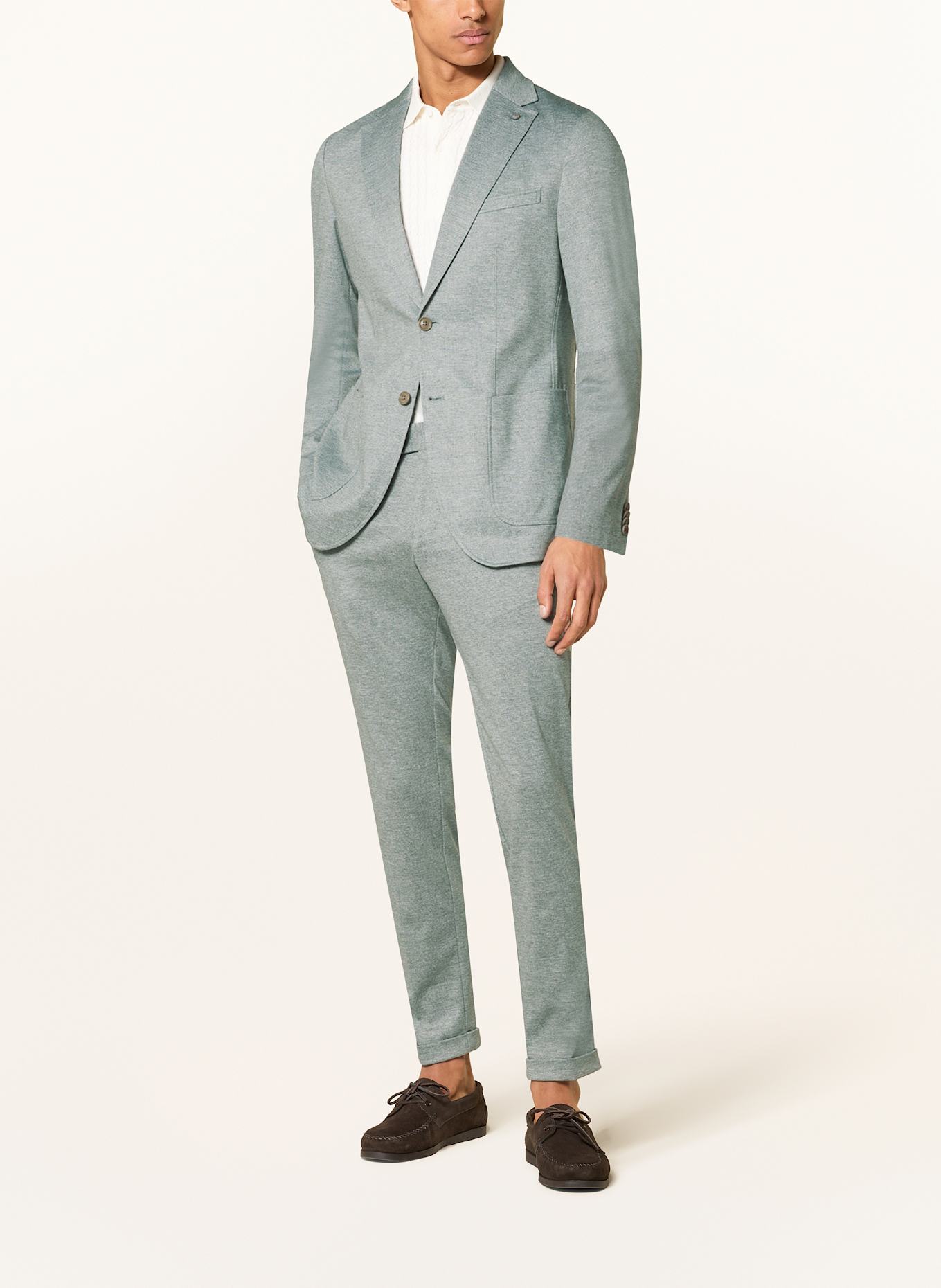 CG - CLUB of GENTS Slim fit jersey suit jacket: 52 Grün