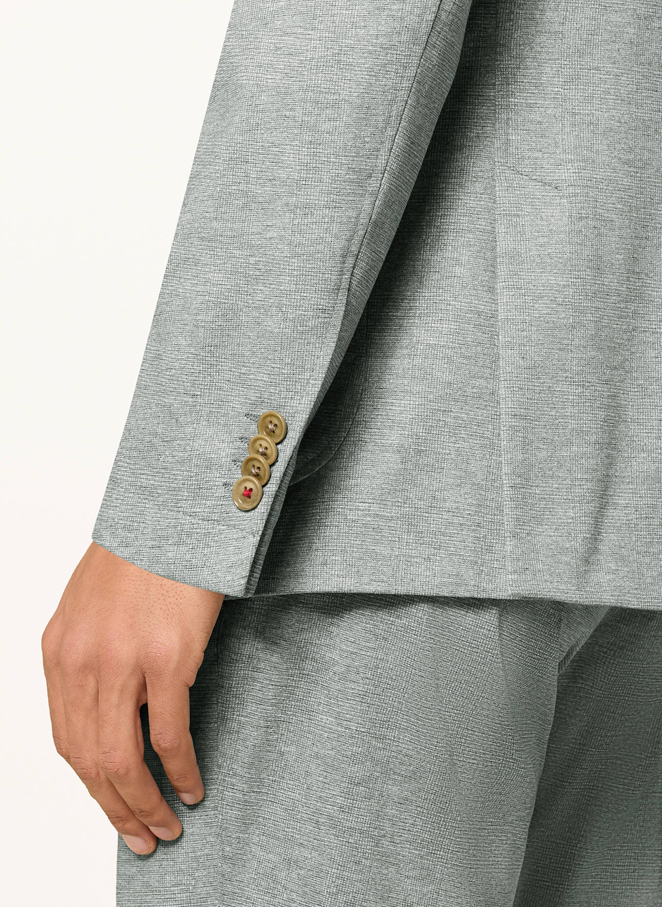 CG - CLUB of GENTS Slim fit jersey suit jacket: 52 Grün