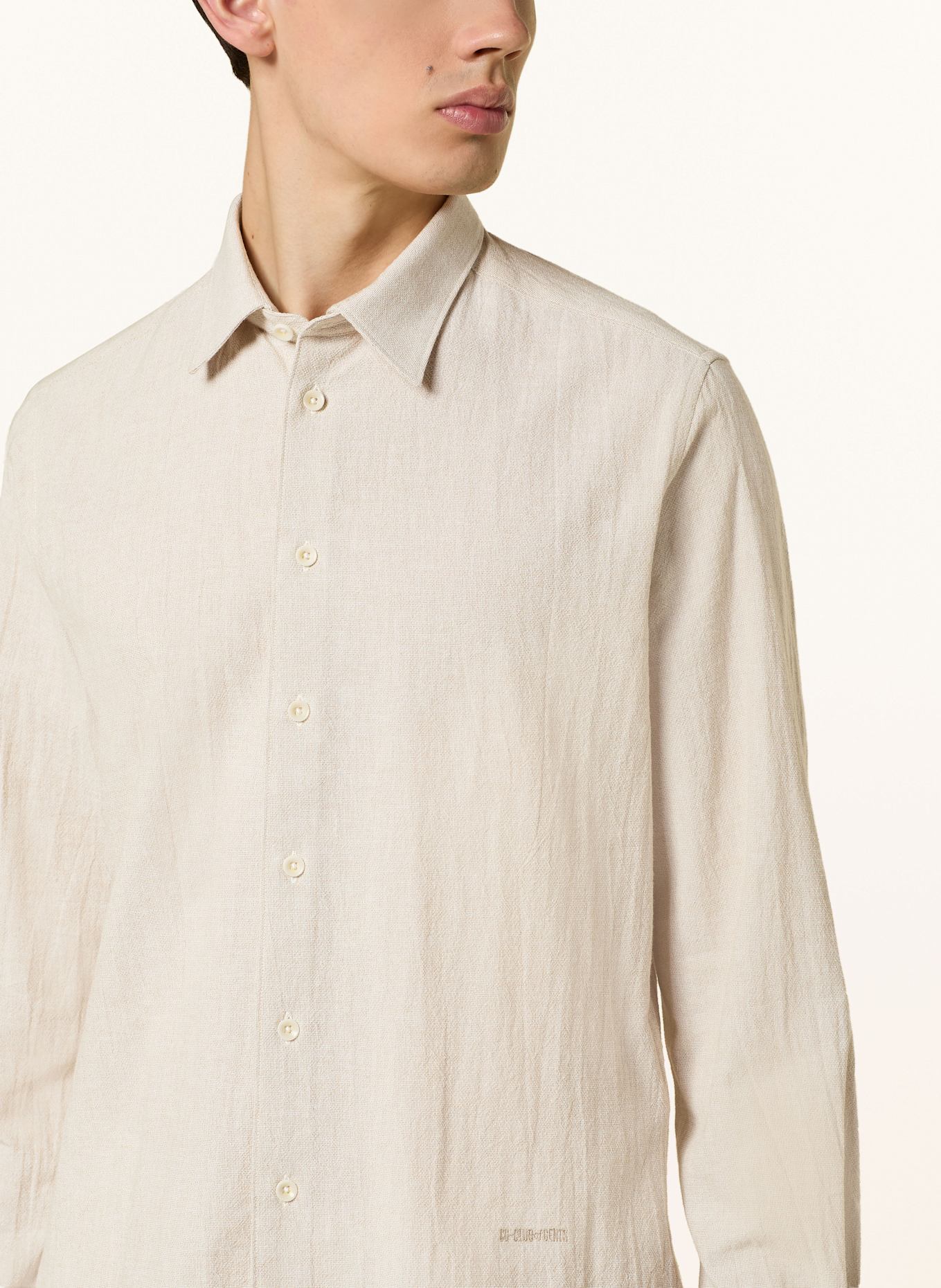 CG - CLUB of GENTS Hemd CG HAYDEN W Slim Fit: BEIGE