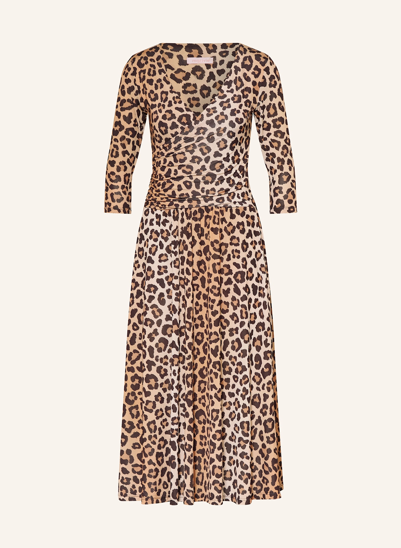 marivie Jerseykleid NICE! mit 3/4-Arm: BRAUN