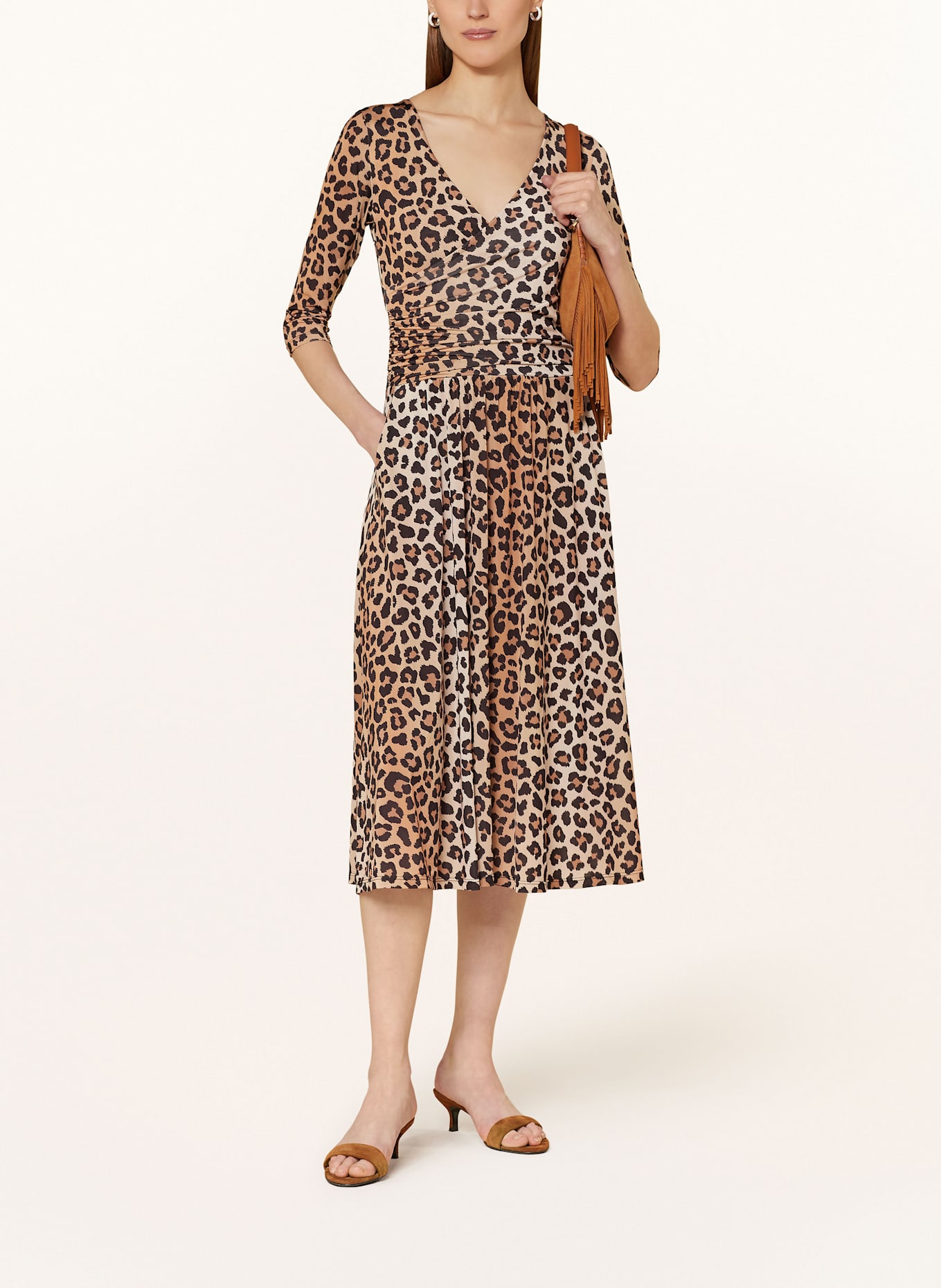 marivie Jerseykleid NICE! mit 3/4-Arm: BRAUN