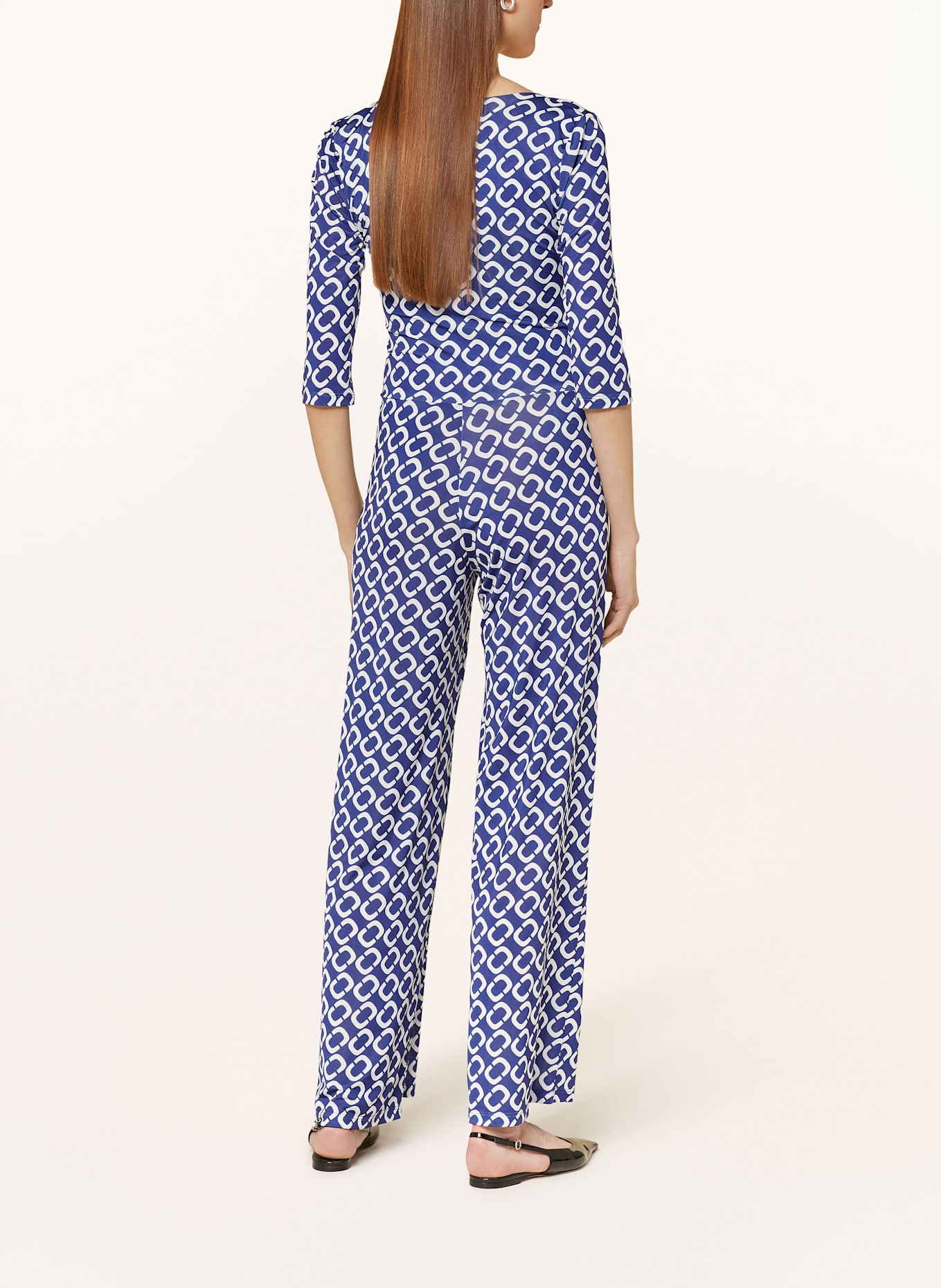 marivie Kombinezon z dżerseju JUMP IN! z rękawami 3/4: NIEBIESKI / BIAŁY