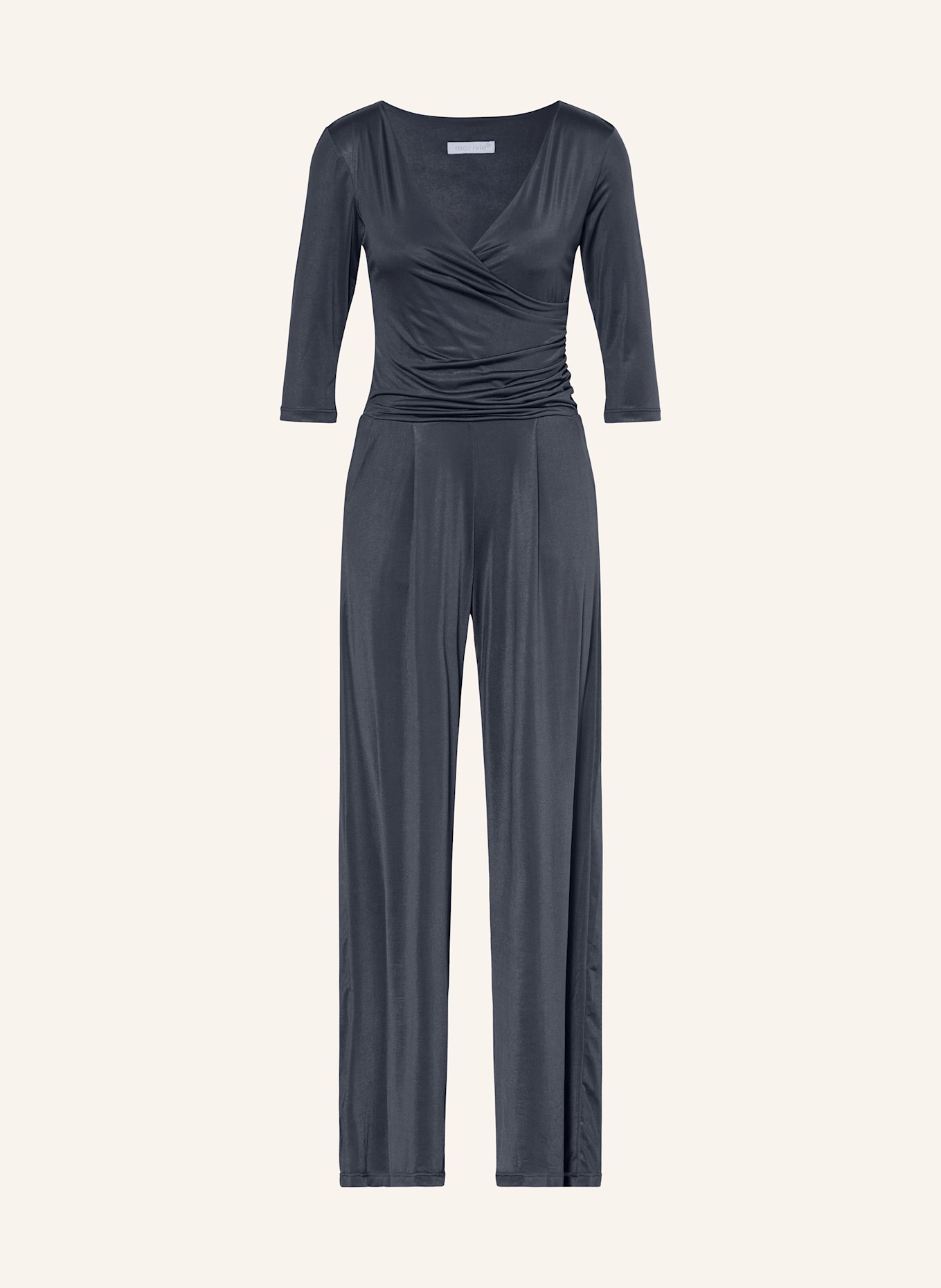 marivie Jersey-Jumpsuit JUMP IN! mit 3/4-Arm: DUNKELBLAU