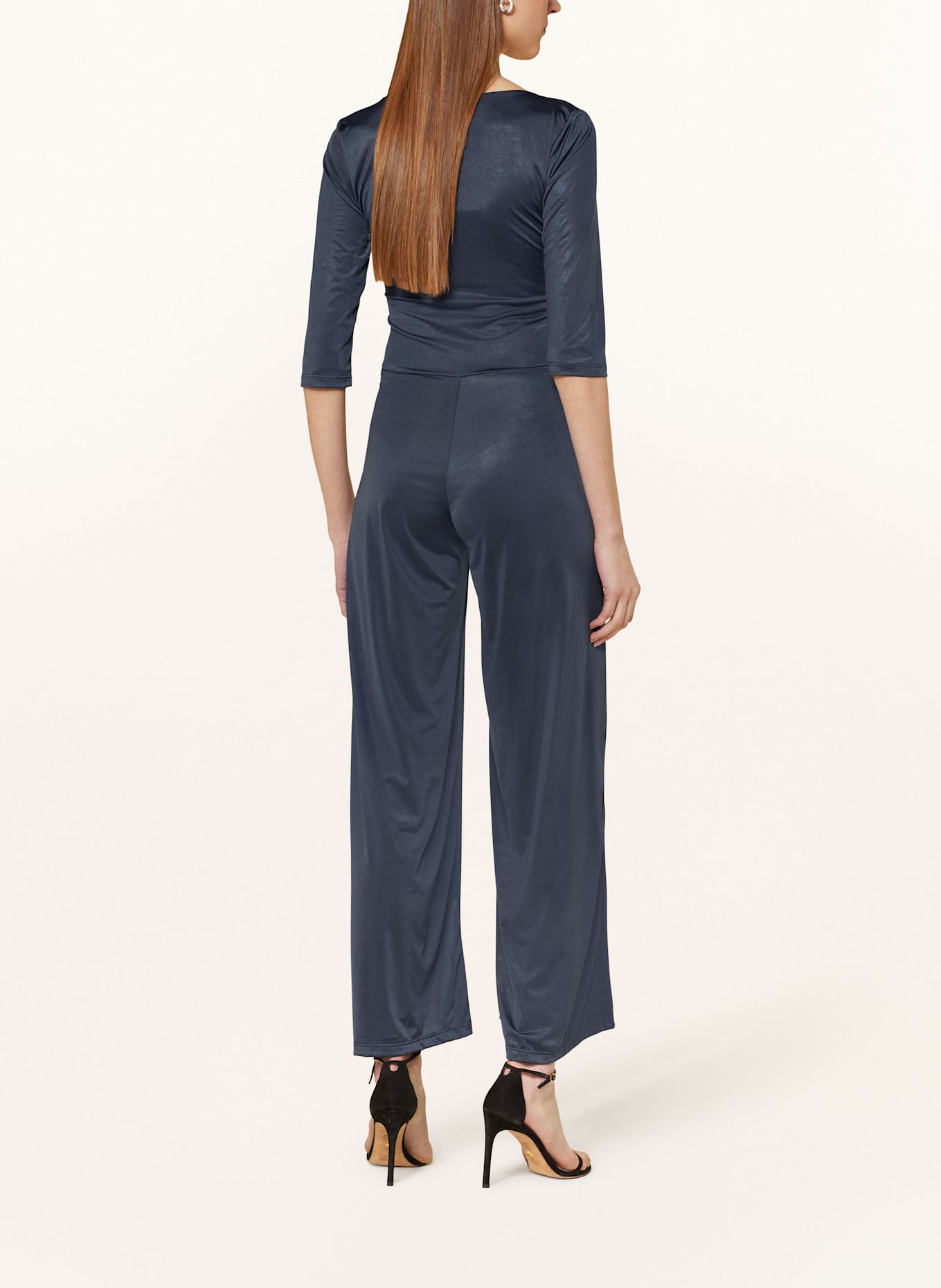 marivie Jersey-Jumpsuit JUMP IN! mit 3/4-Arm: DUNKELBLAU