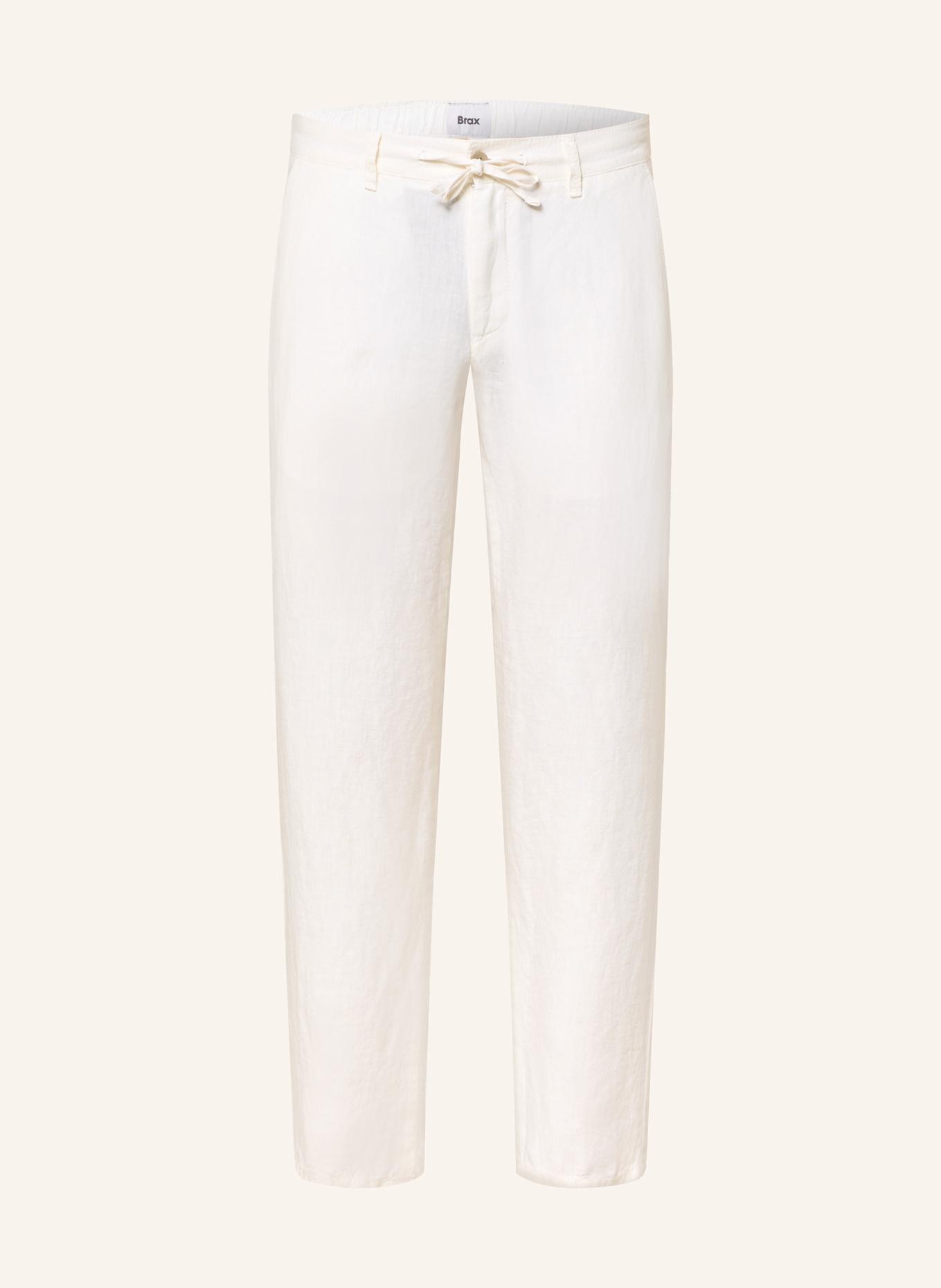 BRAX Leinenhose FABIO JOK im Jogging-Stil Regular Fit: WEISS