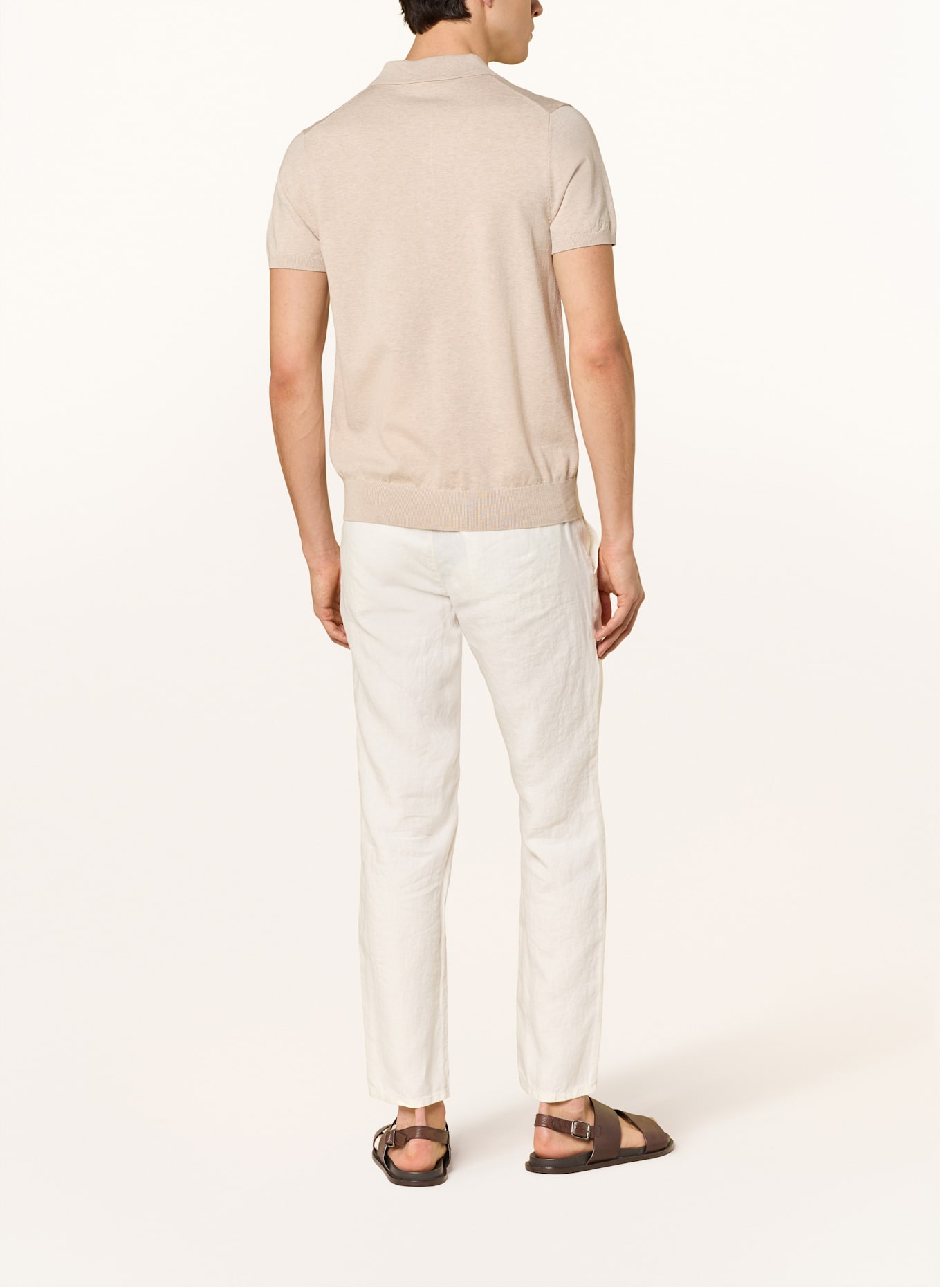 BRAX Leinenhose FABIO JOK im Jogging-Stil Regular Fit: WEISS