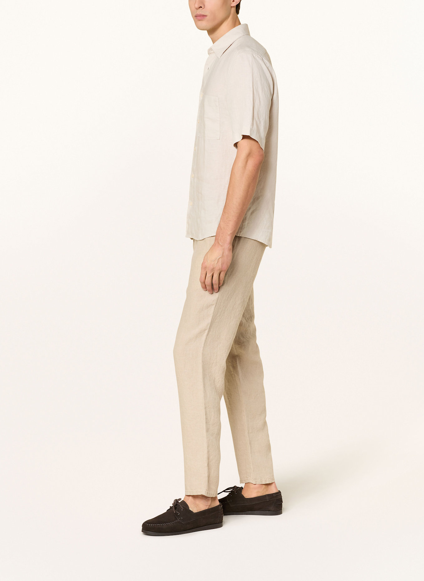 BRAX Leinenhose FABIO JOK im Jogging-Stil Regular Fit: BEIGE