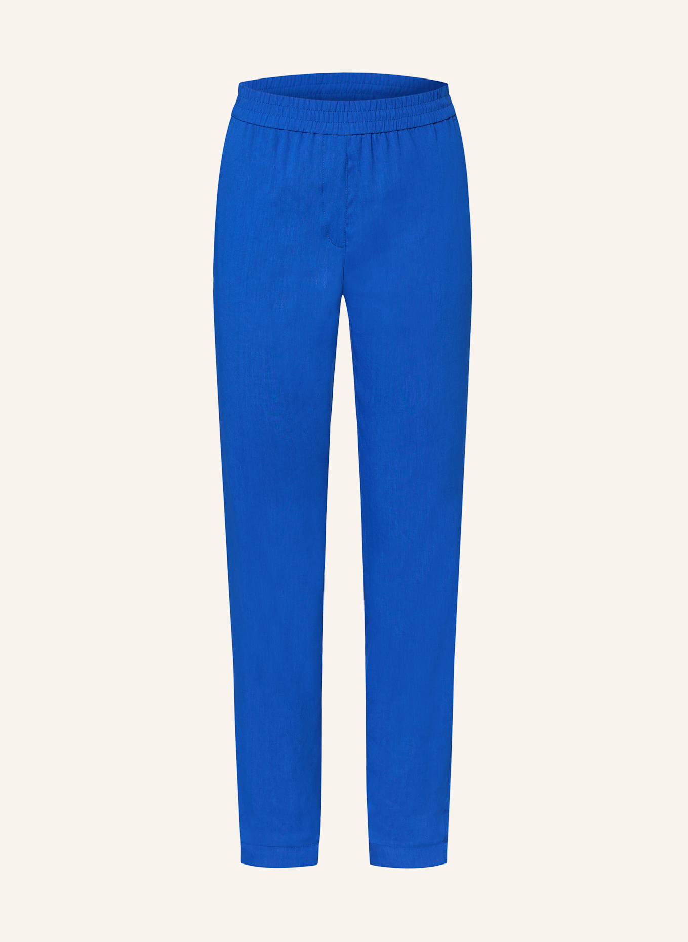 MARC CAIN RHODOS trousers with linen: 366 gentian