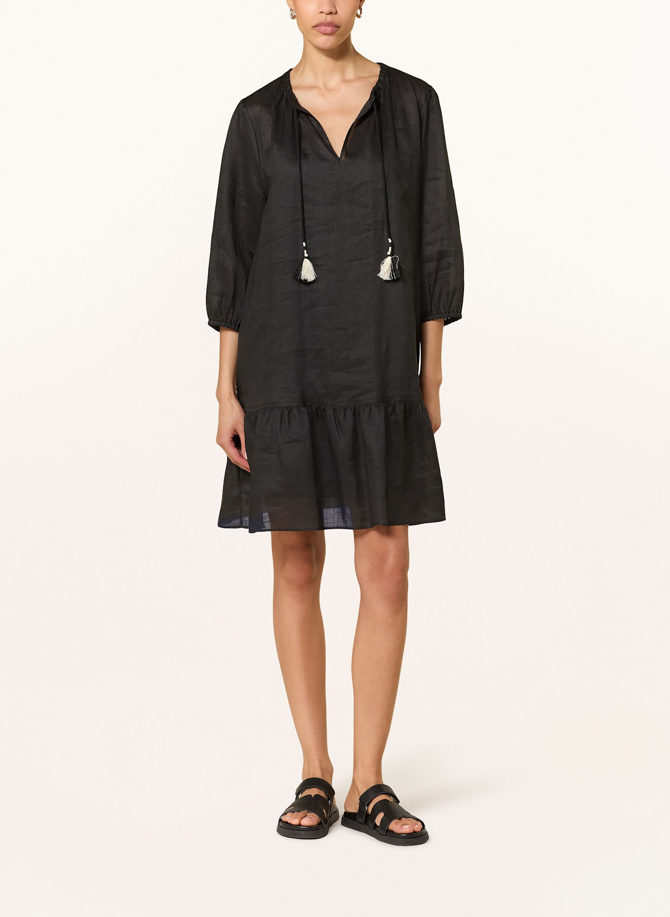 MARC CAIN Kleid mit 3/4-Arm: 900 BLACK